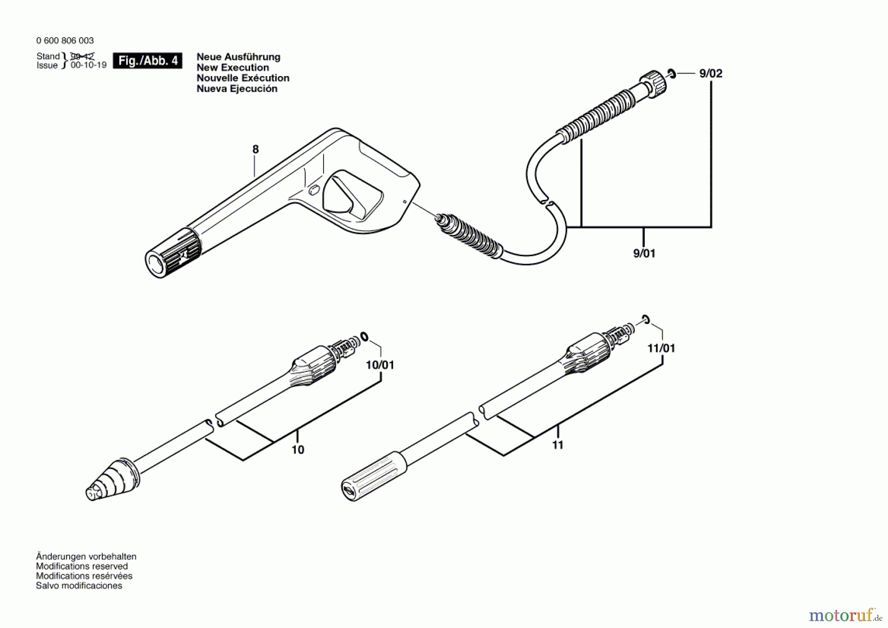 Bosch Wassertechnik Hochdruckreiniger AHR 1000 AS Seite 4