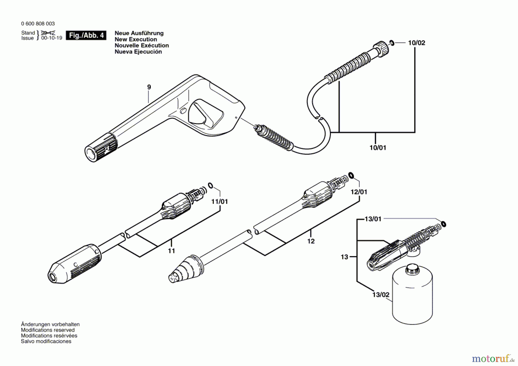 Bosch Wassertechnik Hochdruckreiniger AHR 1200 AS Seite 4