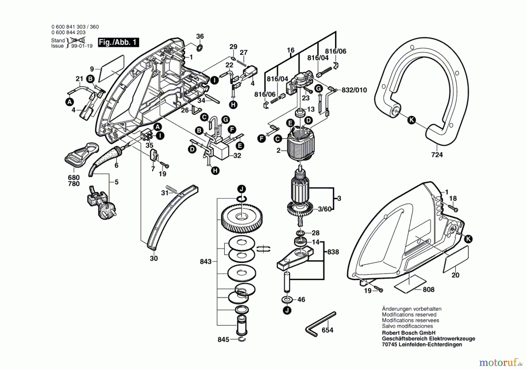 Bosch Gartengeräte Heckenschere AHS 40-22 Seite 1