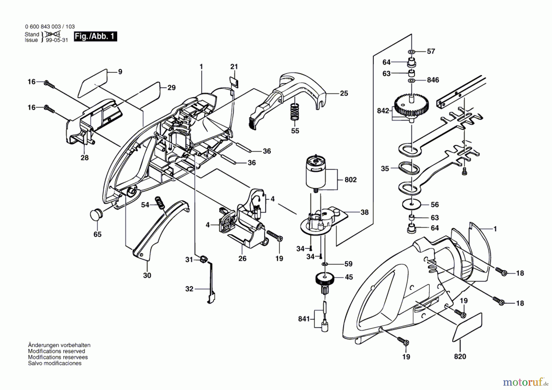 Bosch Gartengeräte Heckenschere AHS 3 Seite 1