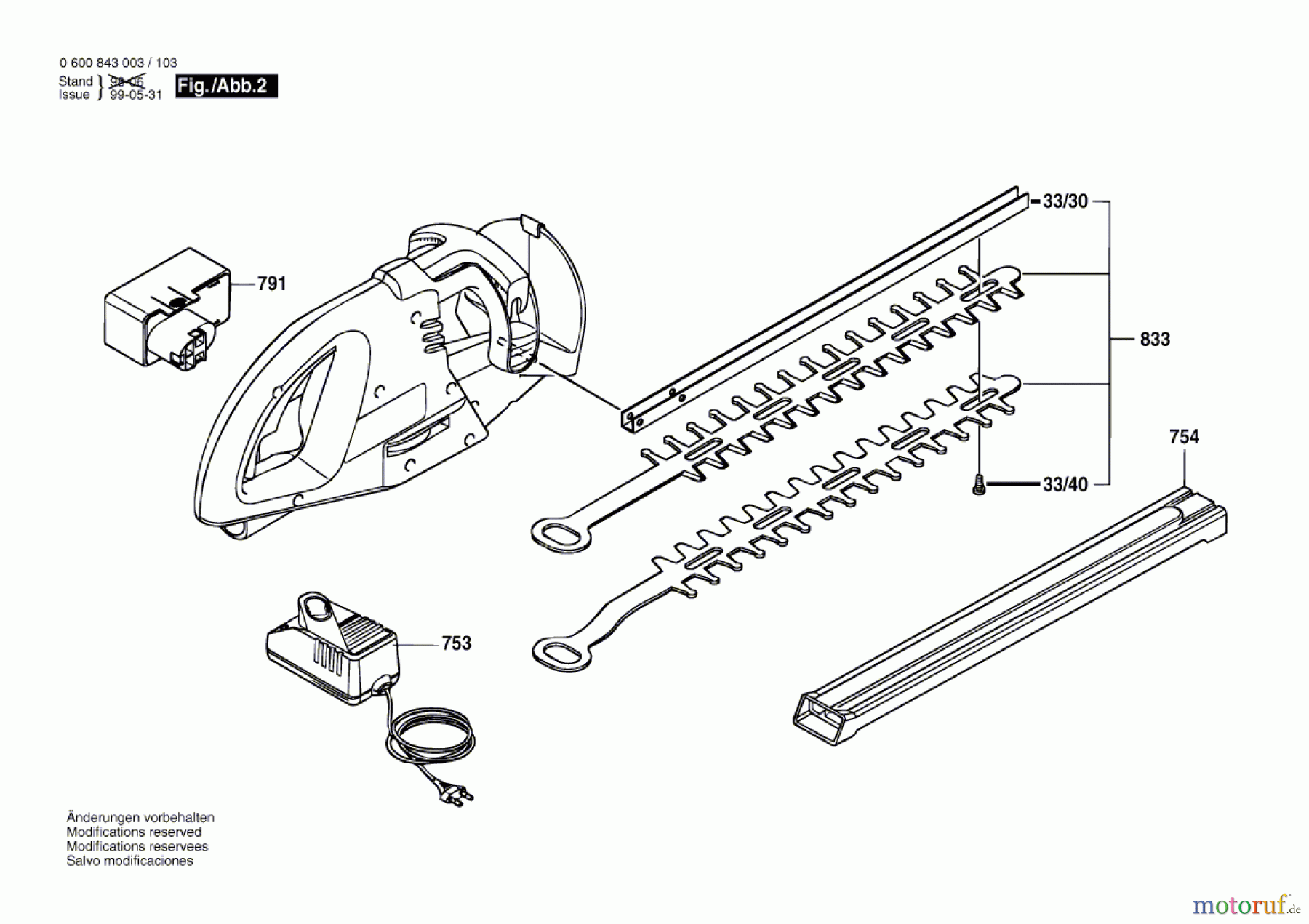  Bosch Gartengeräte Heckenschere AHS 3 Seite 2