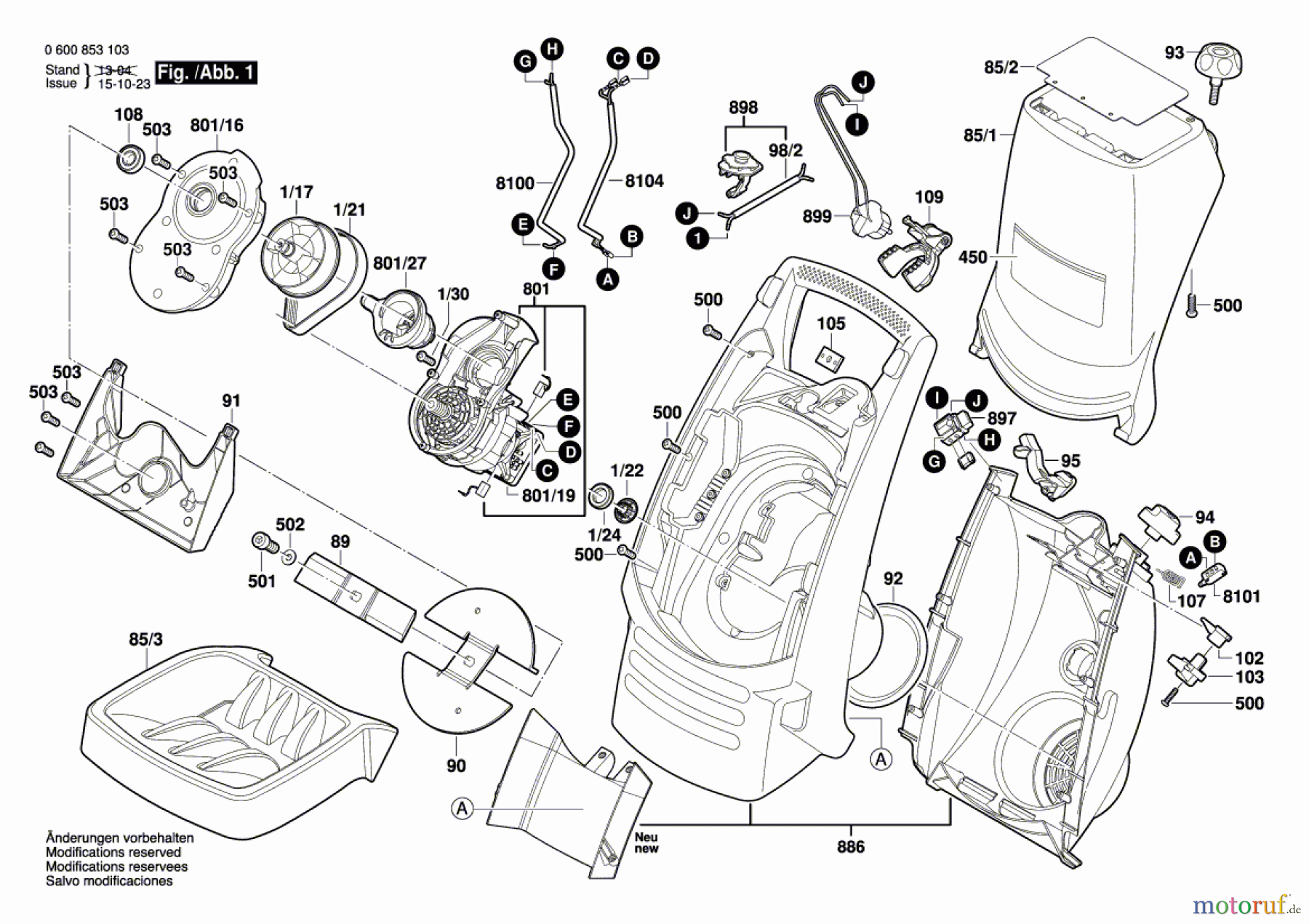 Bosch Gartengeräte Häcksler AXT Rapid 200 Seite 1