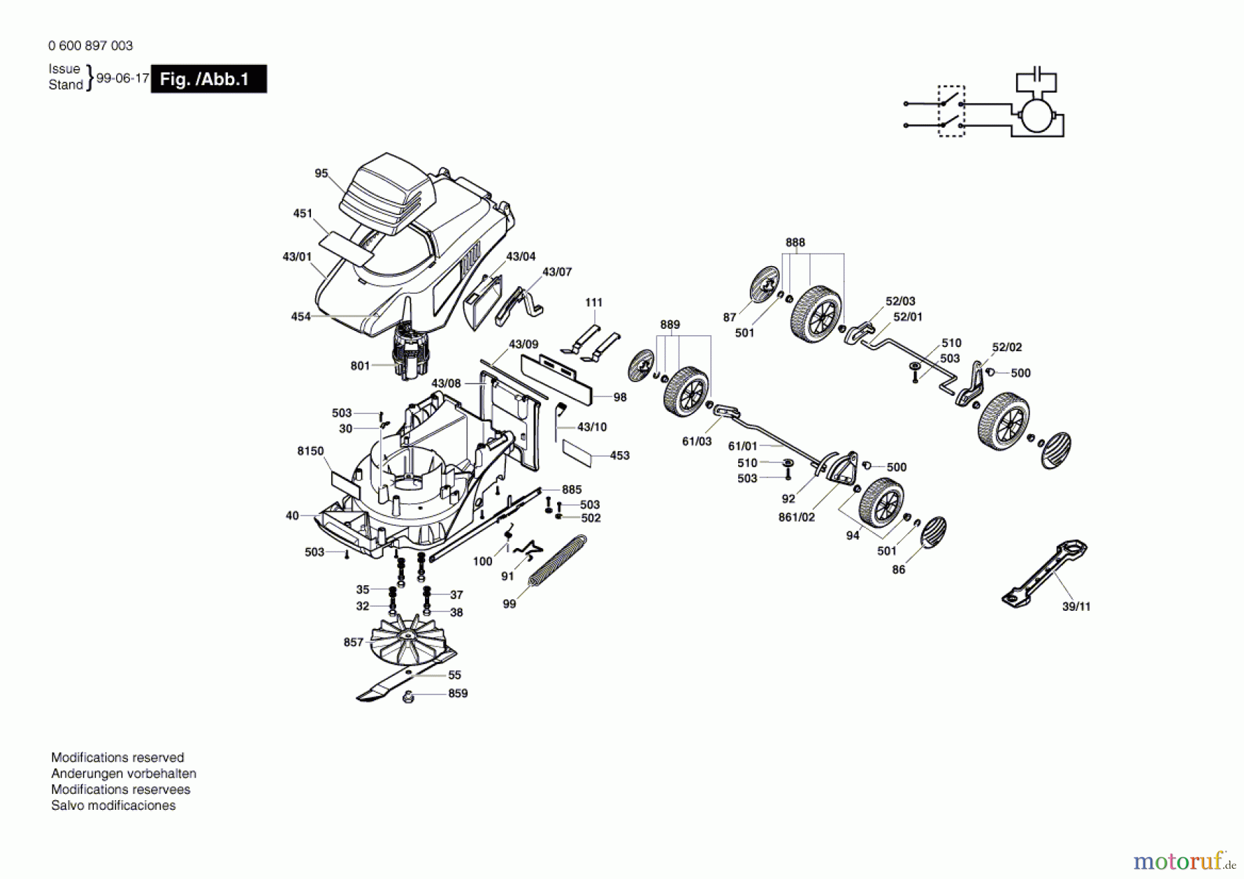 Bosch Gartengeräte Rasenmäher ARM 32 Seite 1