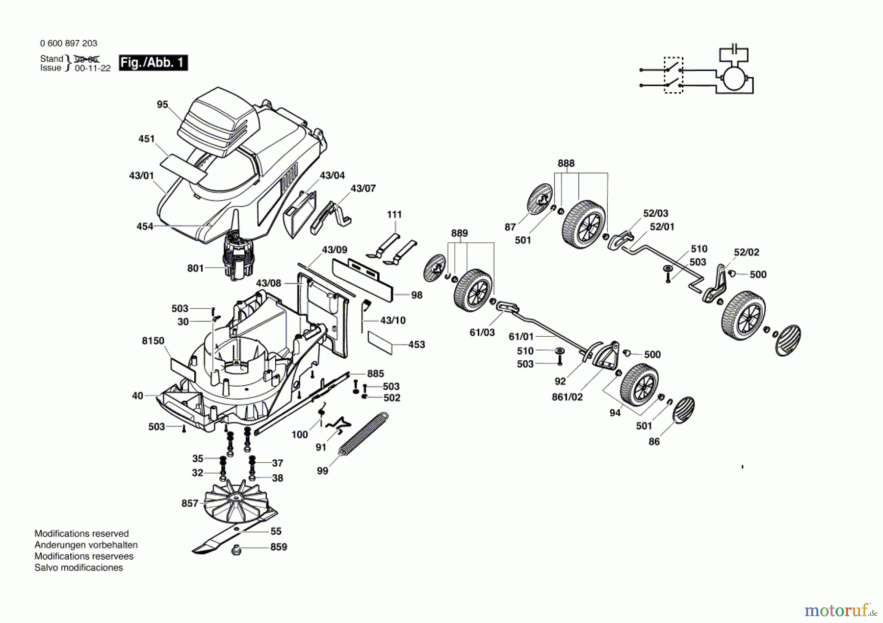 Bosch Gartengeräte Rasenmäher ARM 32 Seite 1