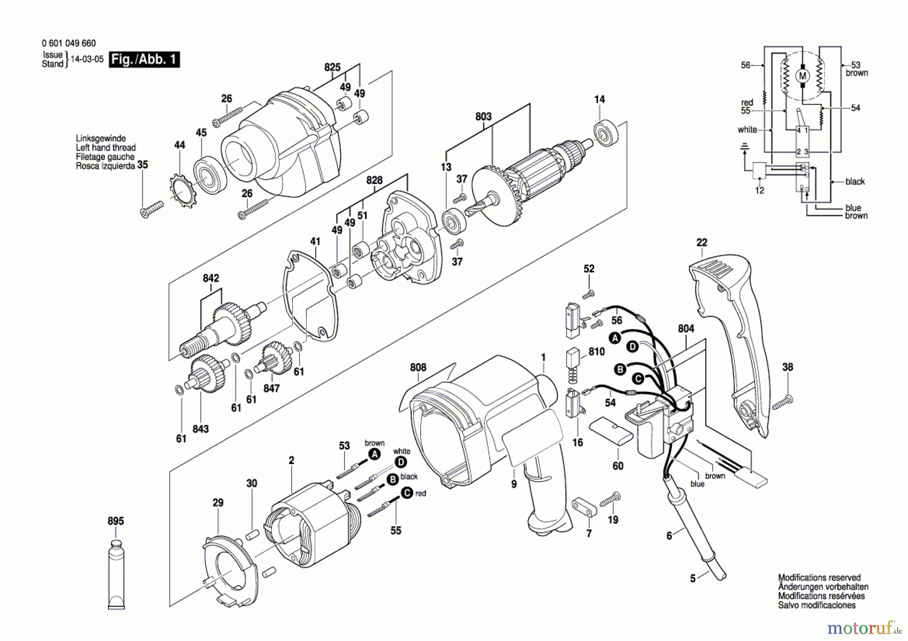 Bosch Werkzeug Bohrmaschine K3959 Seite 1