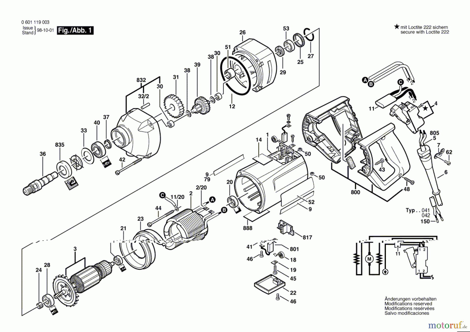 Bosch Werkzeug Bohrmaschine ---- Seite 1