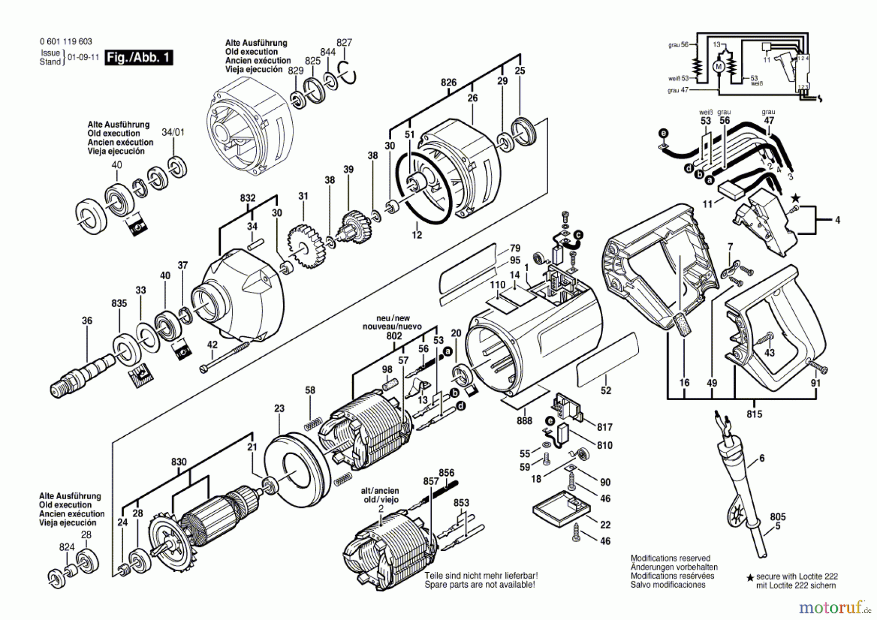 Bosch Werkzeug Bohrmaschine ---- Seite 1