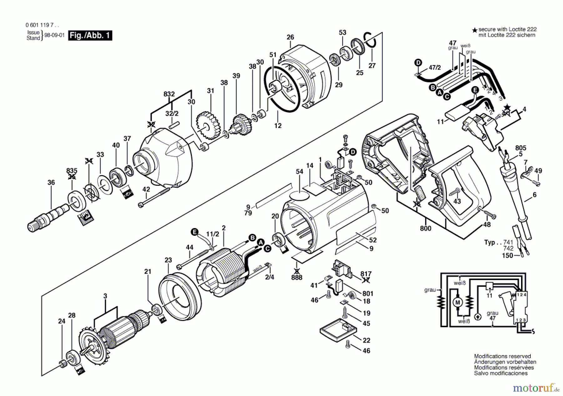 Bosch Werkzeug Bohrmaschine ---- Seite 1