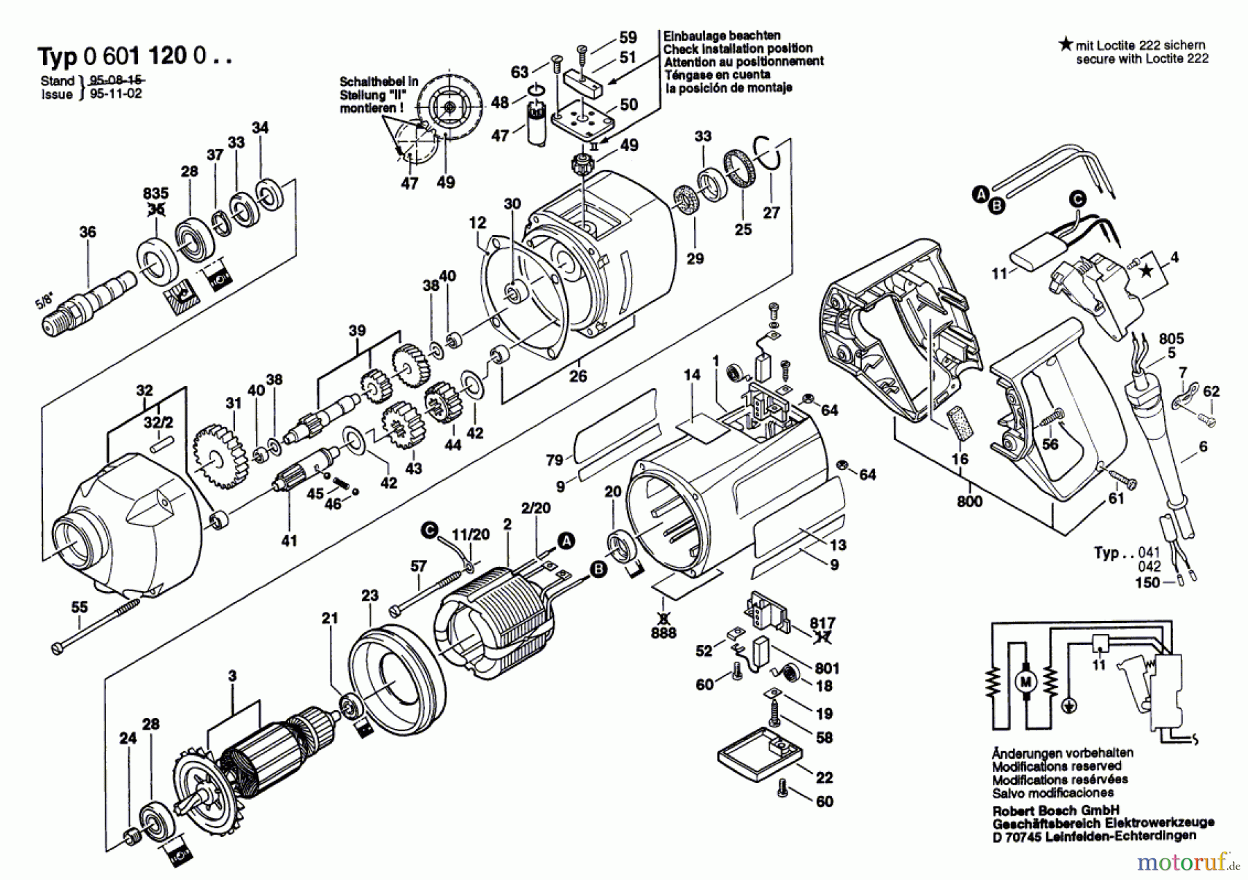 Bosch Werkzeug Bohrmaschine ---- Seite 1