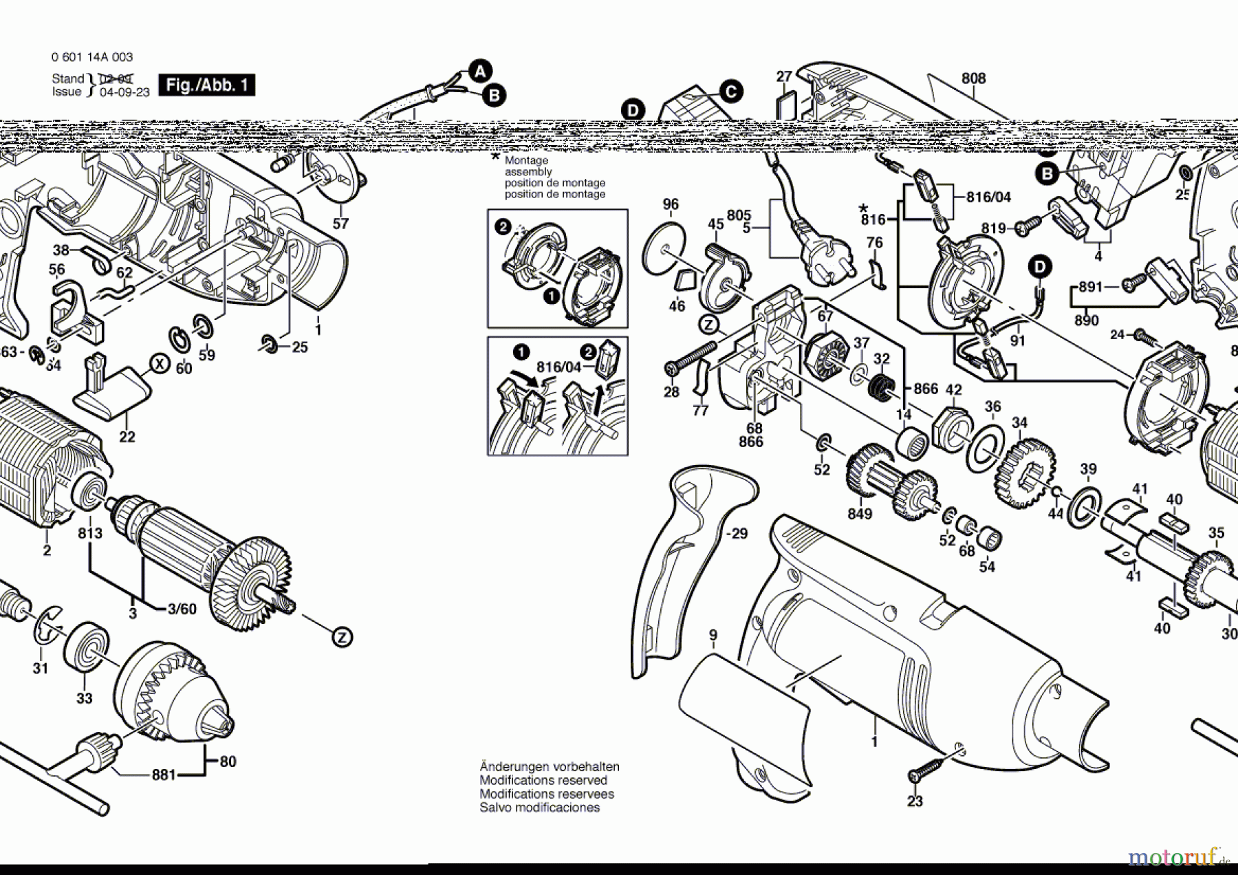 Bosch Werkzeug Schlagbohrmaschine GSB 1800-2 Seite 1