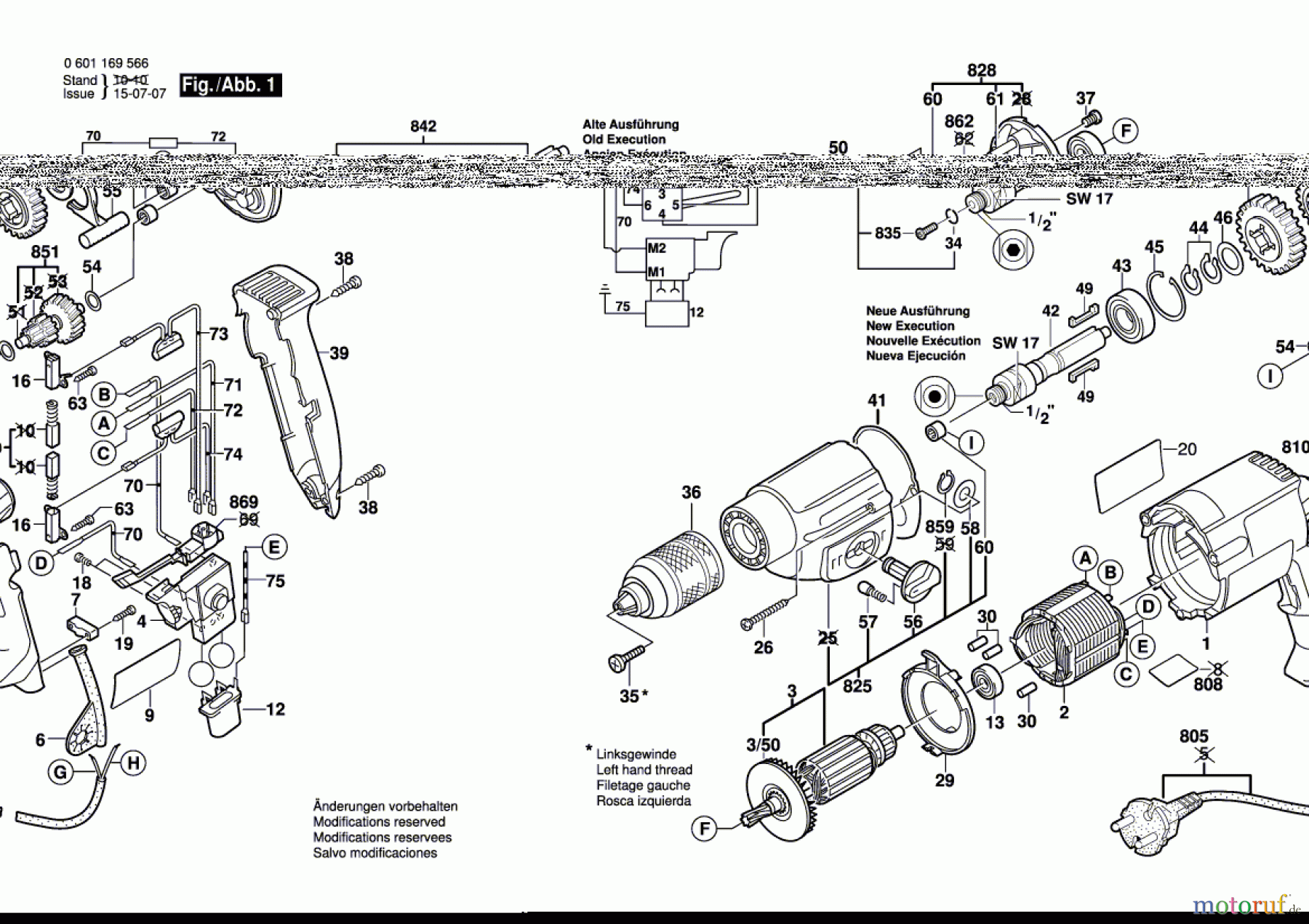 Bosch Werkzeug Bohrmaschine BM 13-SE Seite 1