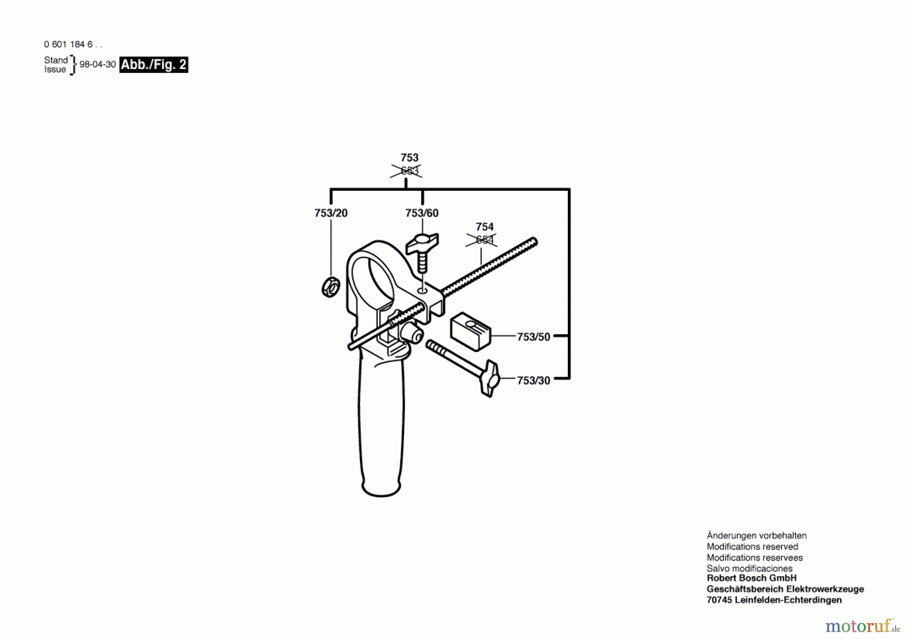 Bosch Werkzeug Schlagbohrmaschine GSB 680 PROFI Seite 2