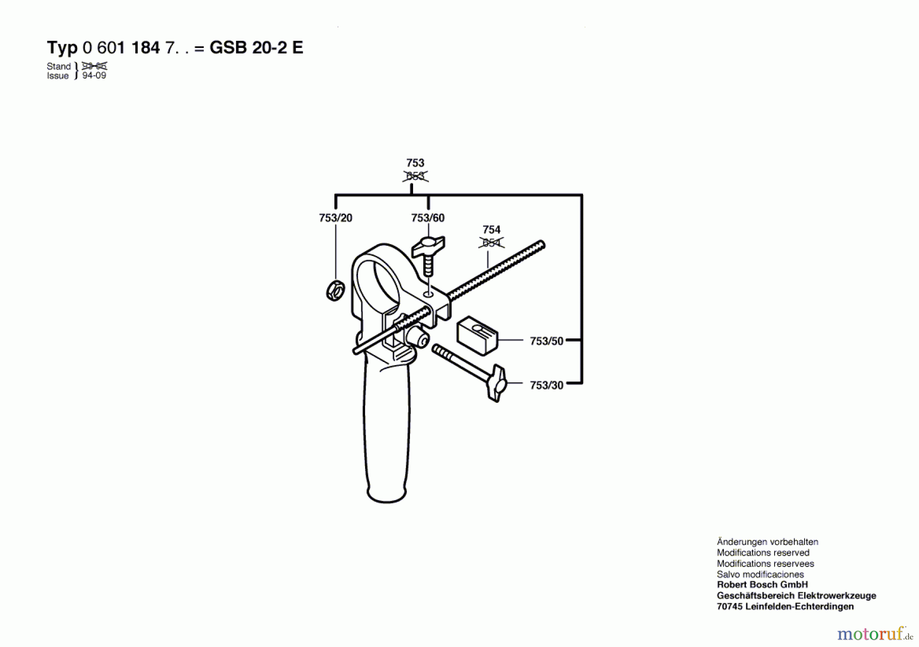 Bosch Werkzeug Schlagbohrmaschine GSB 20-2 E Seite 2