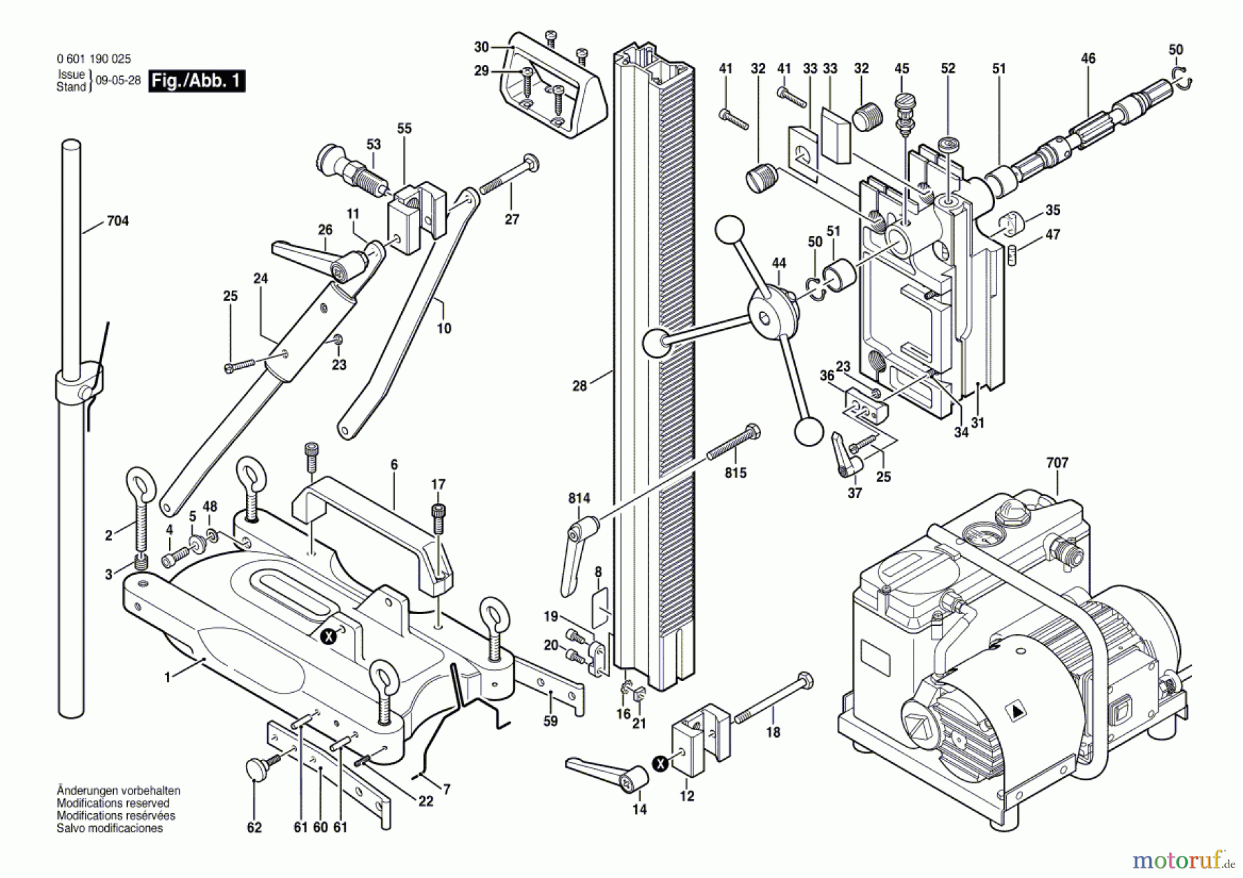 Bosch Werkzeug Bohrständer S 500 A Seite 1