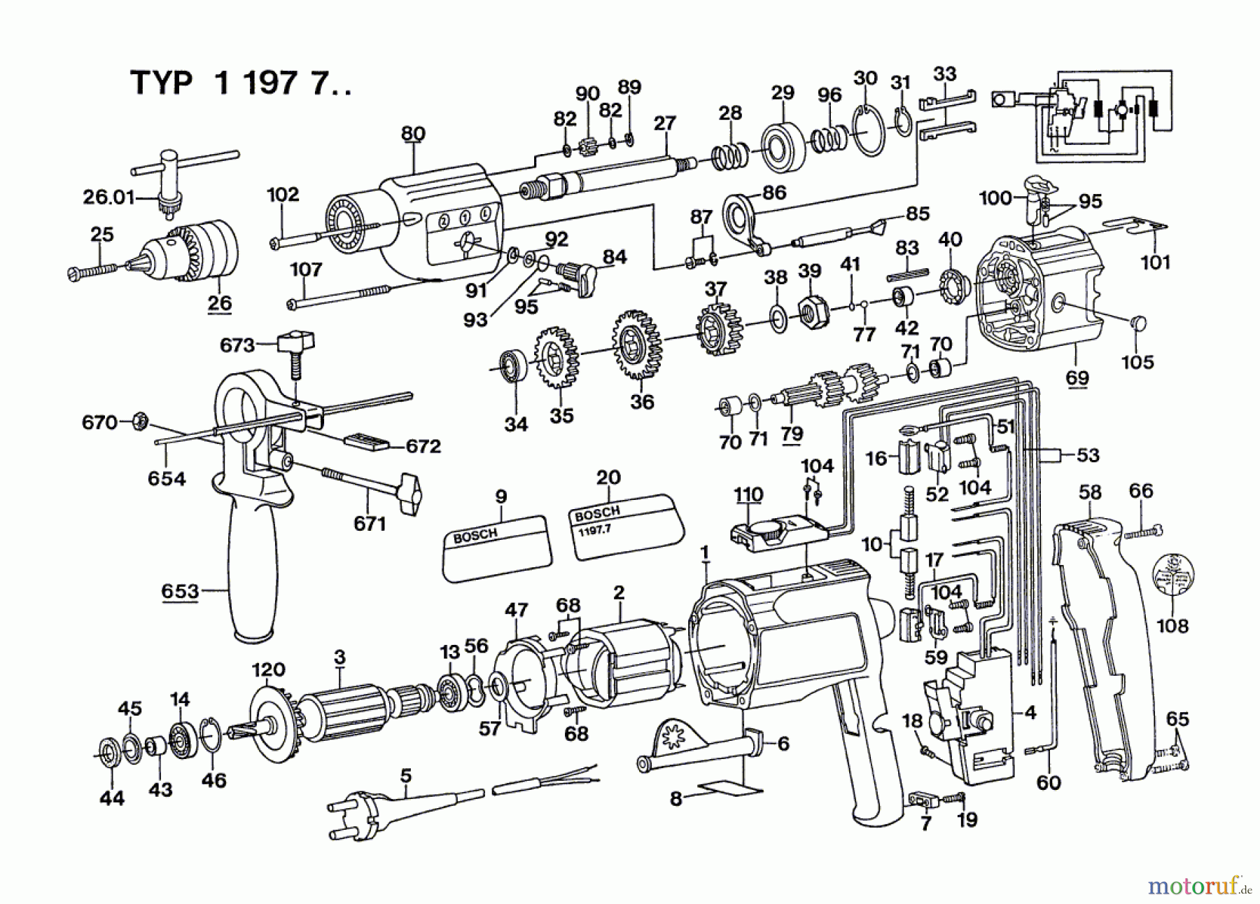 Bosch Werkzeug Schlagbohrmaschine ---- Seite 1