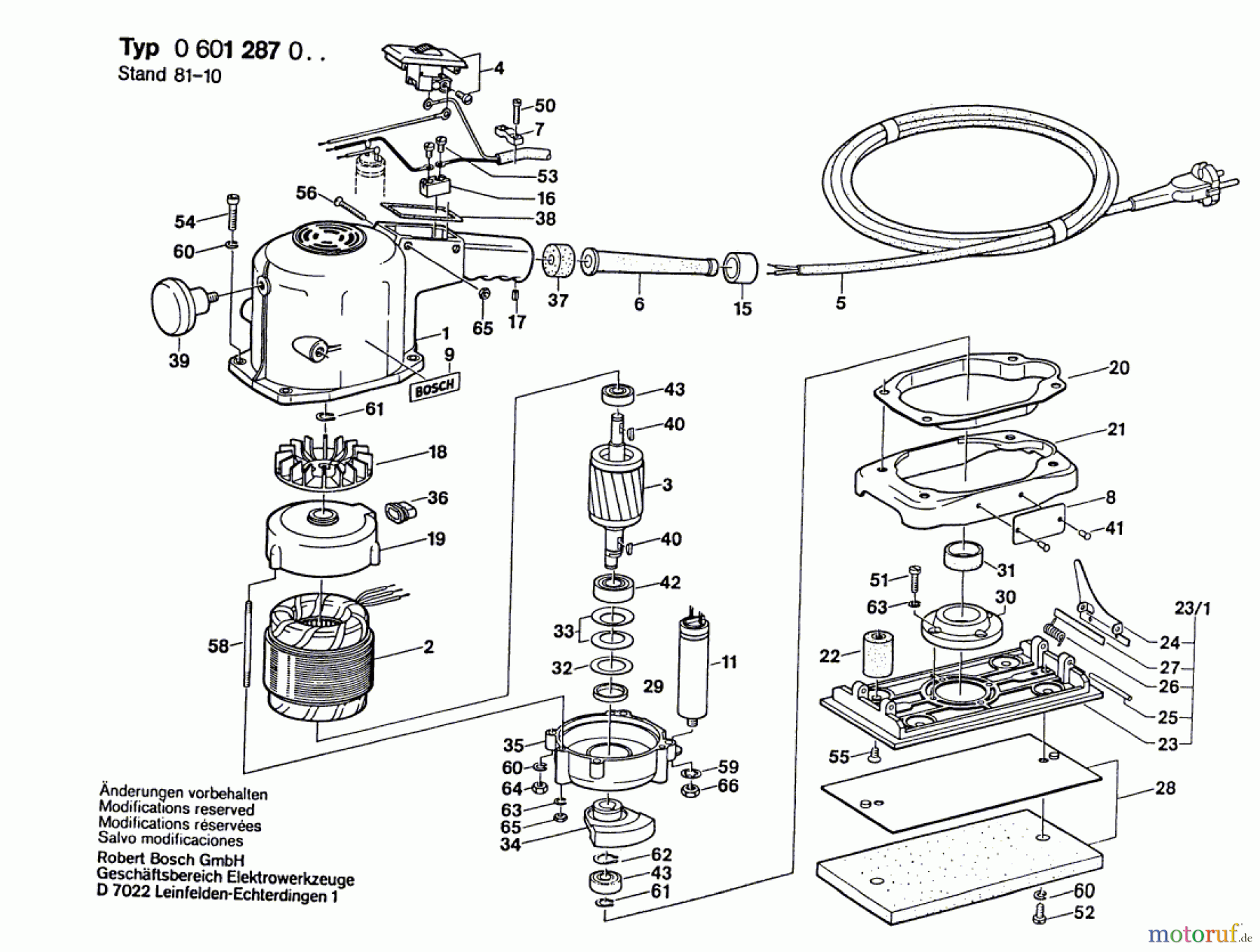  Bosch Werkzeug Schwingschleifer ---- Seite 1