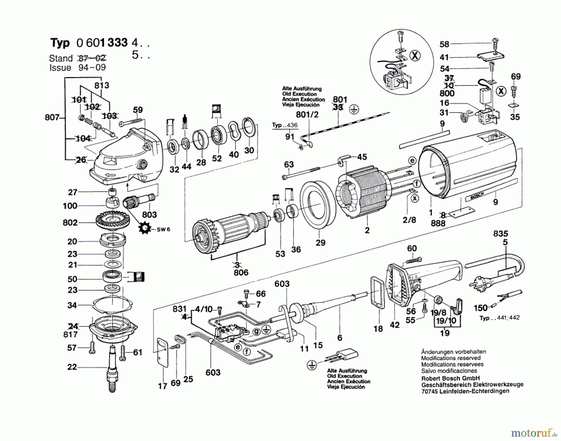 Bosch Werkzeug Winkelschleifer ---- Seite 1