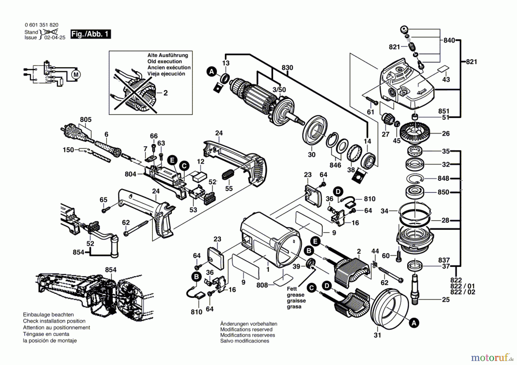 Bosch Werkzeug Winkelschleifer GWS 2000-180 J Seite 1