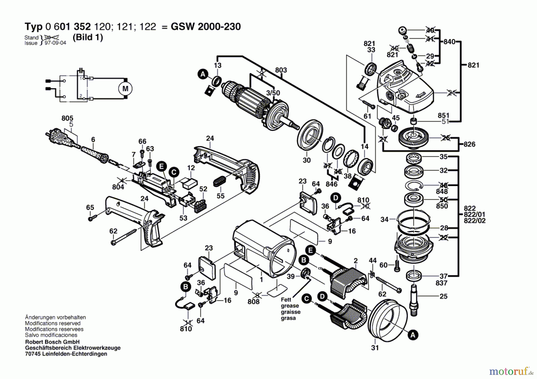 Bosch Werkzeug Winkelschleifer GWS 2000-230 Seite 1