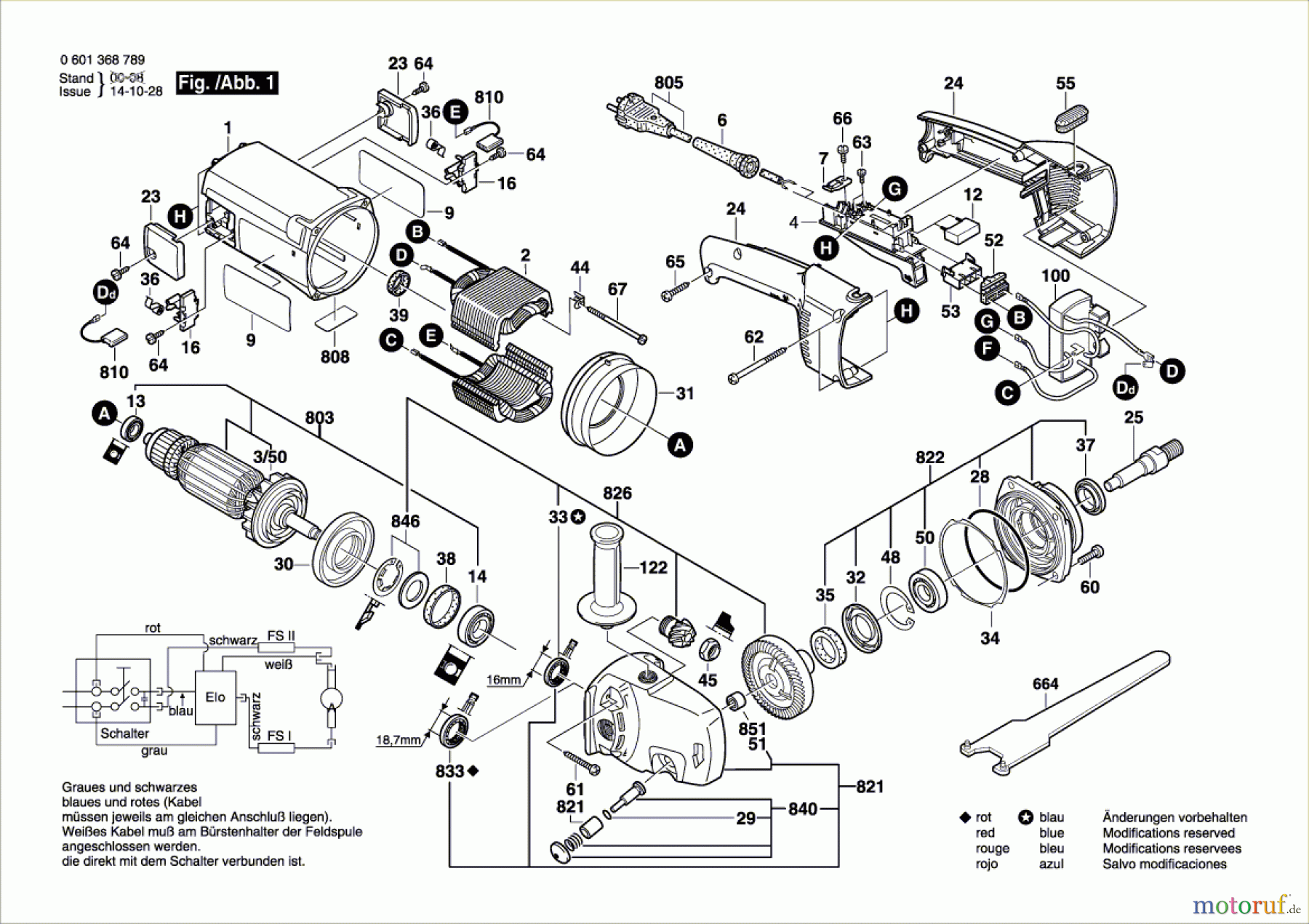 Bosch Werkzeug Mauernutfräse GNF 65 A Seite 1