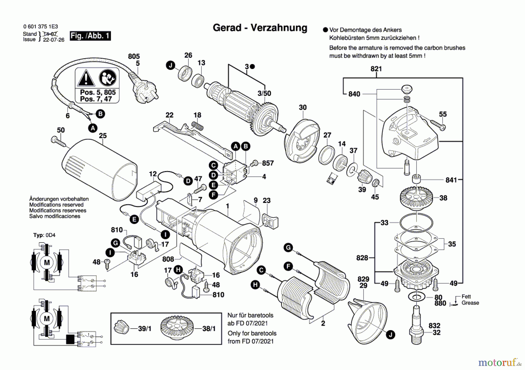 Bosch Werkzeug Winkelschleifer GWS 660 Seite 1