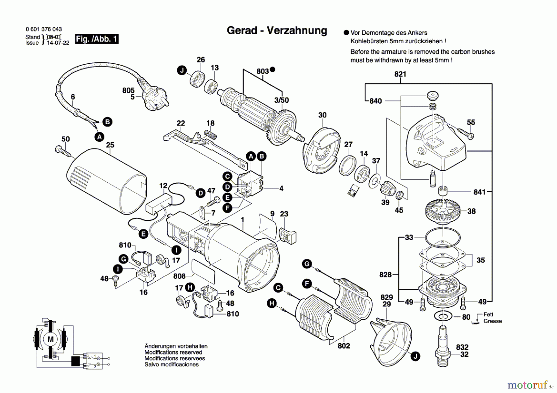 Bosch Werkzeug Winkelschleifer GWS 580 Seite 1