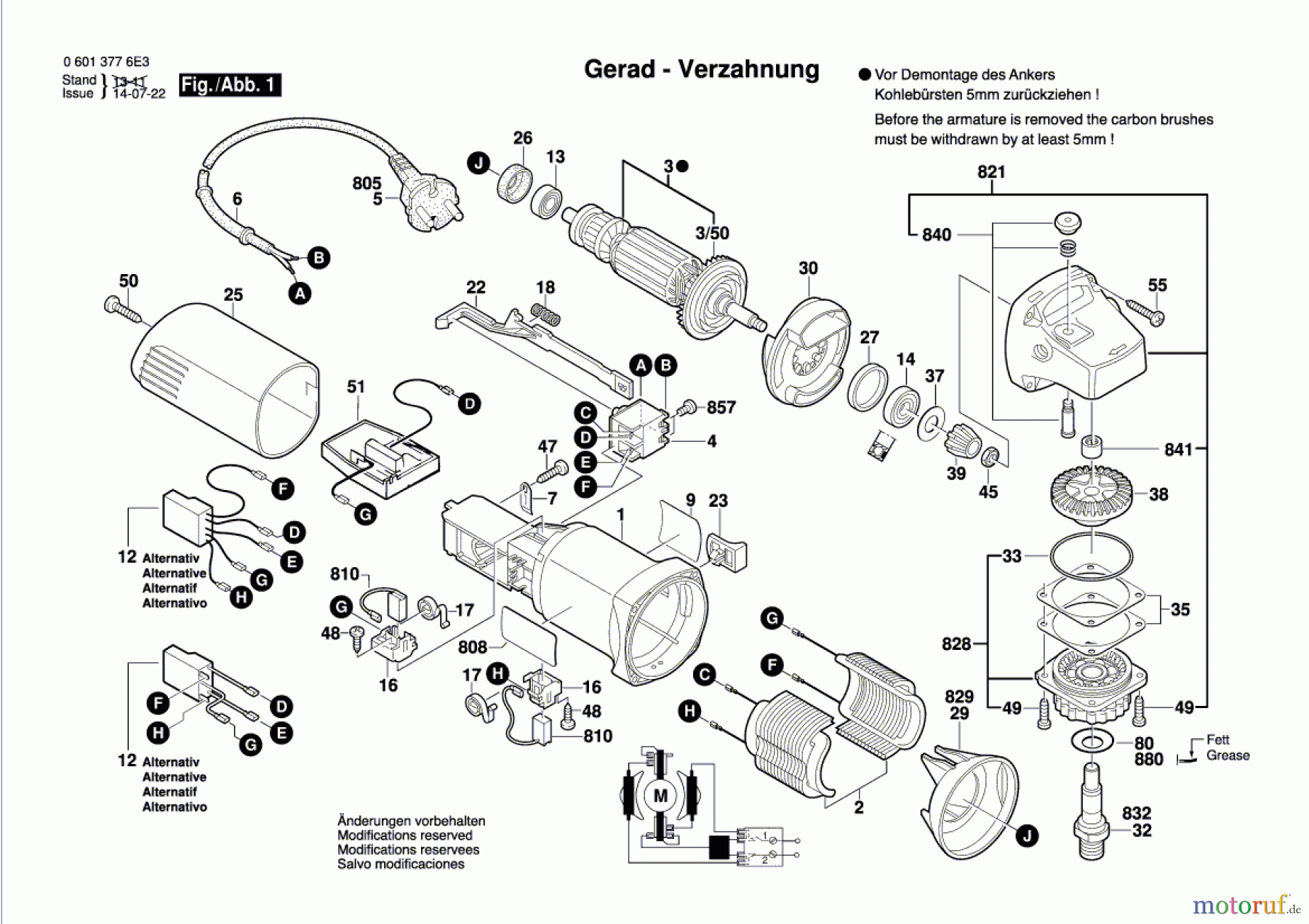 Bosch Werkzeug Winkelschleifer GWS 8-100 CE Seite 1