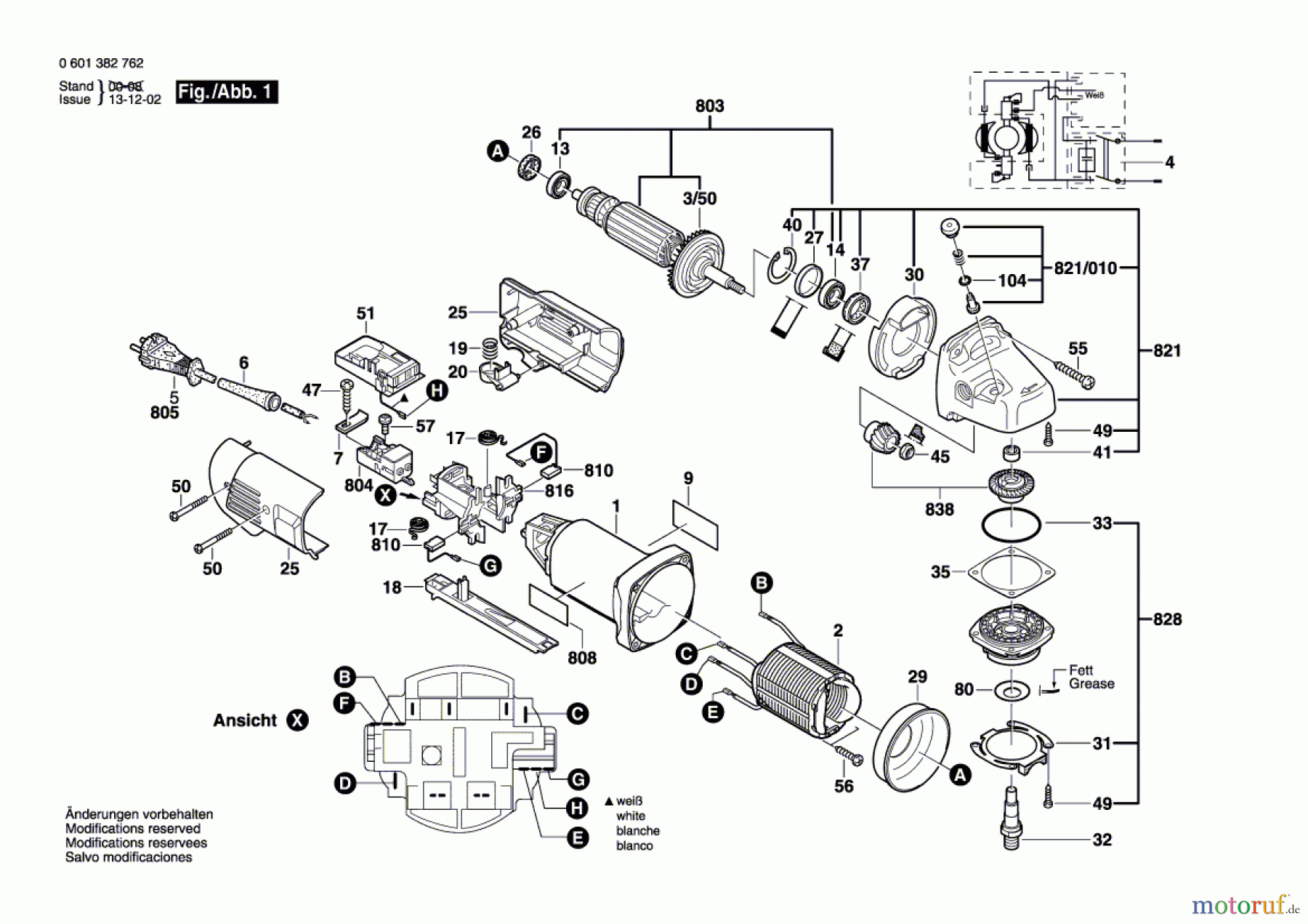 Bosch Werkzeug Winkelschleifer GWS 10-125 C Seite 1