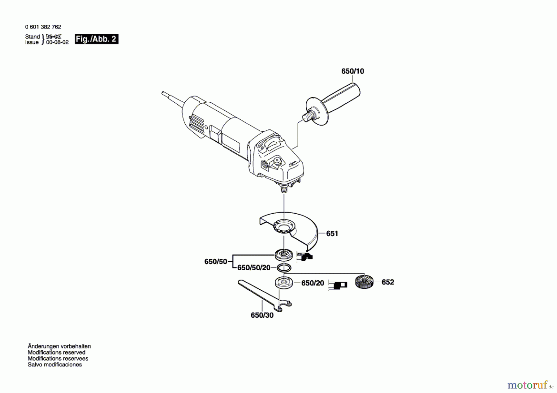  Bosch Werkzeug Winkelschleifer GWS 10-125 C Seite 2