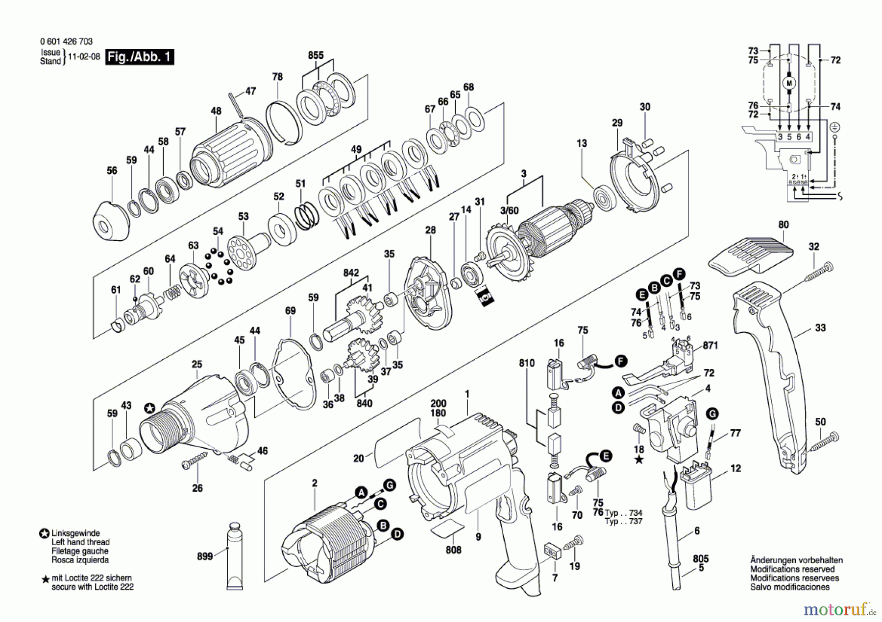Bosch Werkzeug Schrauber GSR 8-6 KE Seite 1