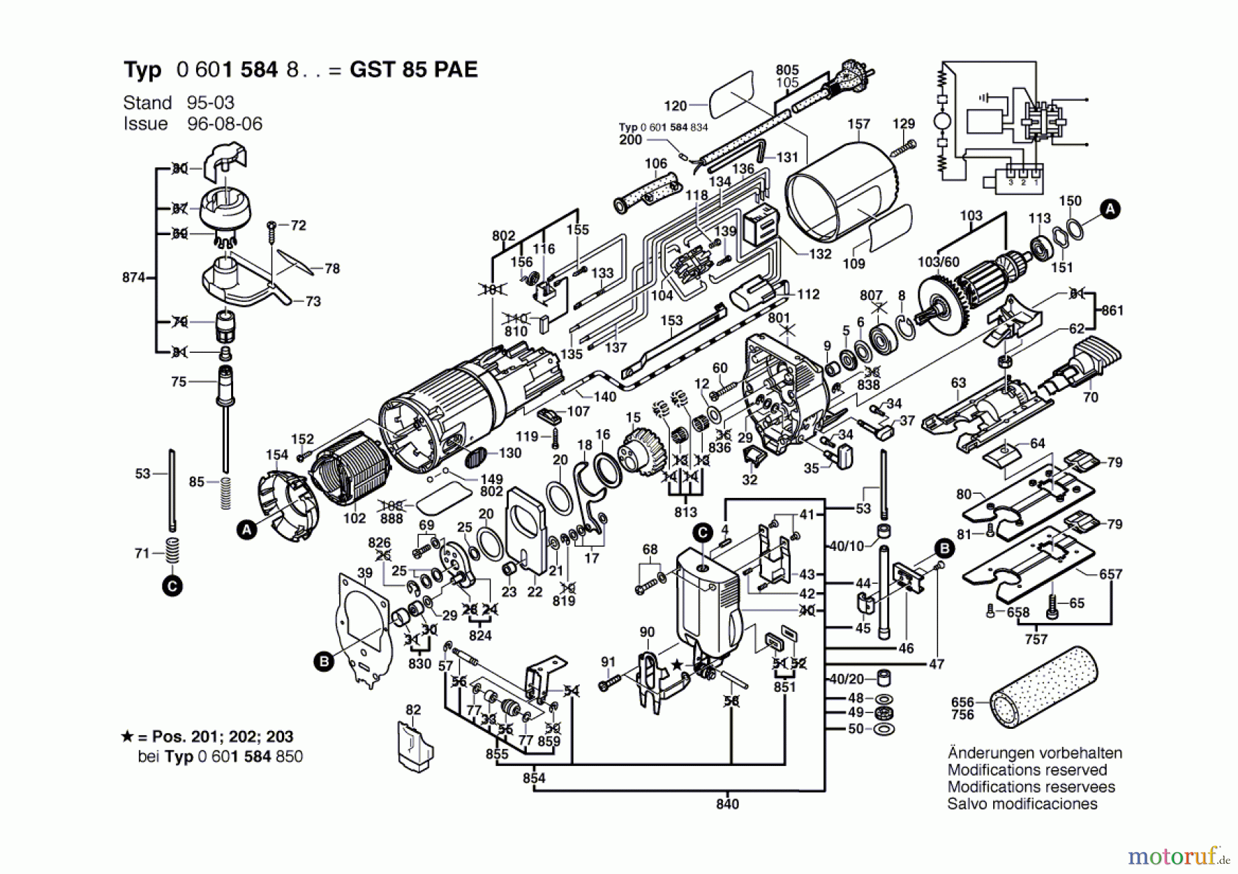  Bosch Werkzeug Stichsäge GST 85 PAE Seite 1