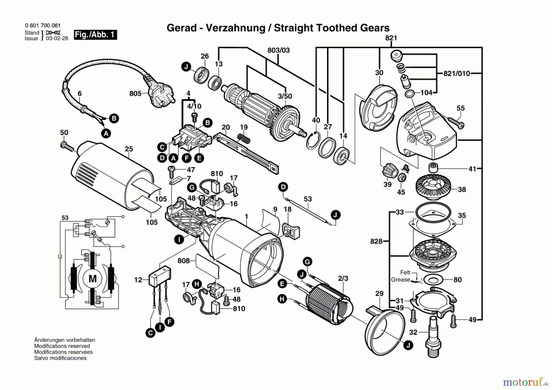 Bosch Werkzeug Winkelschleifer A-115 Seite 1