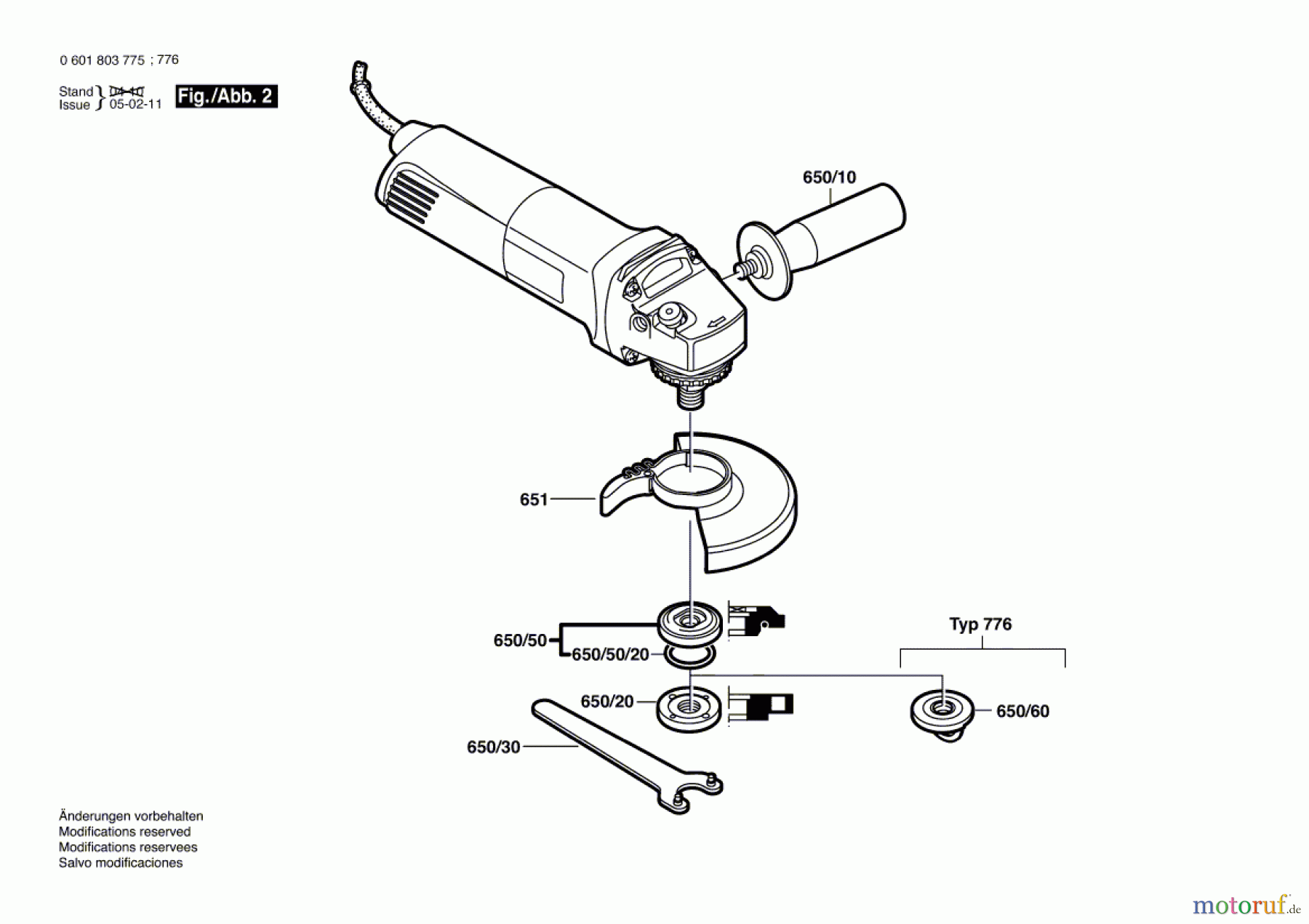 Bosch Werkzeug Winkelschleifer EWS 125-E Seite 2