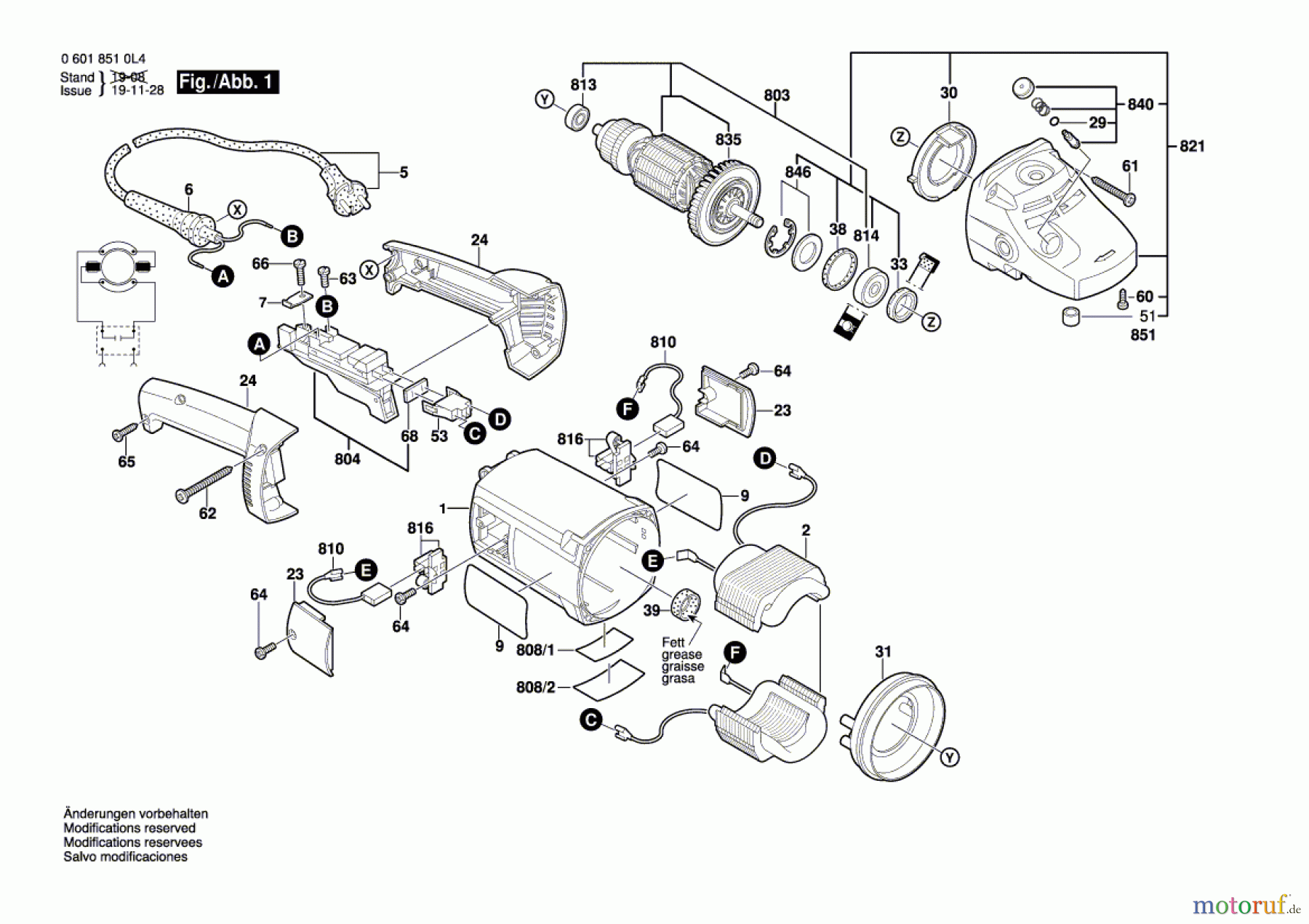Bosch Werkzeug Winkelschleifer GWS 21-180 H Seite 1