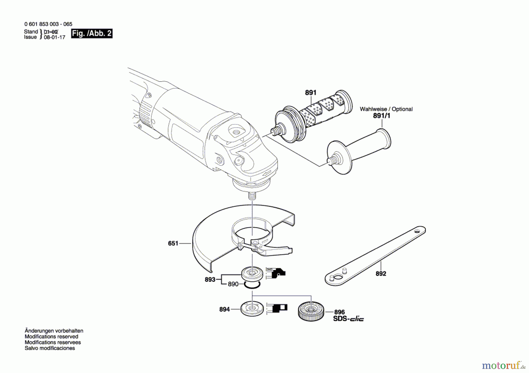 Bosch Werkzeug Winkelschleifer GWS 24-180 B Seite 2