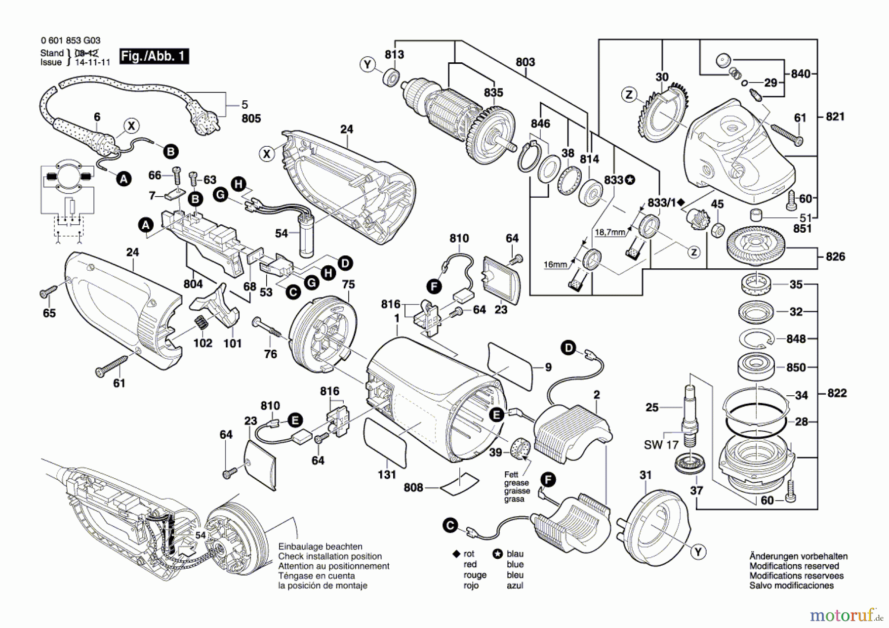  Bosch Werkzeug Winkelschleifer GWS 24-230 JBV Seite 1