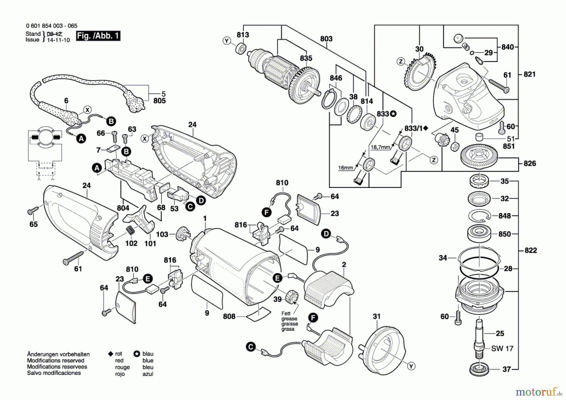 Bosch Werkzeug Winkelschleifer GWS 24-230 B Seite 1