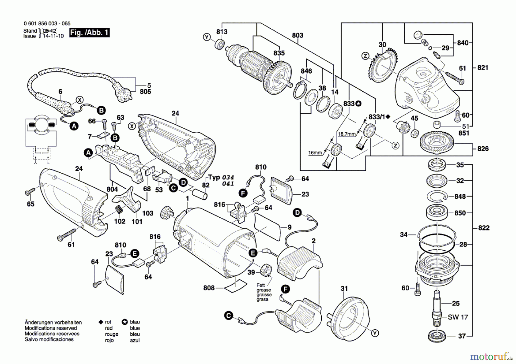 Bosch Werkzeug Winkelschleifer GWS 26-230 B Seite 1