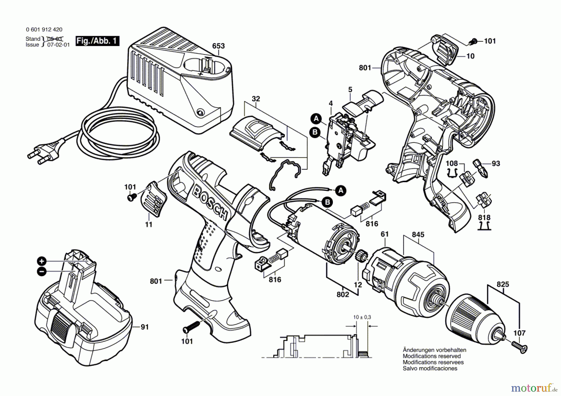 Bosch Akku Werkzeug Akku-Mittelgriffschrauber GSR 14,4 VE-2 Seite 1