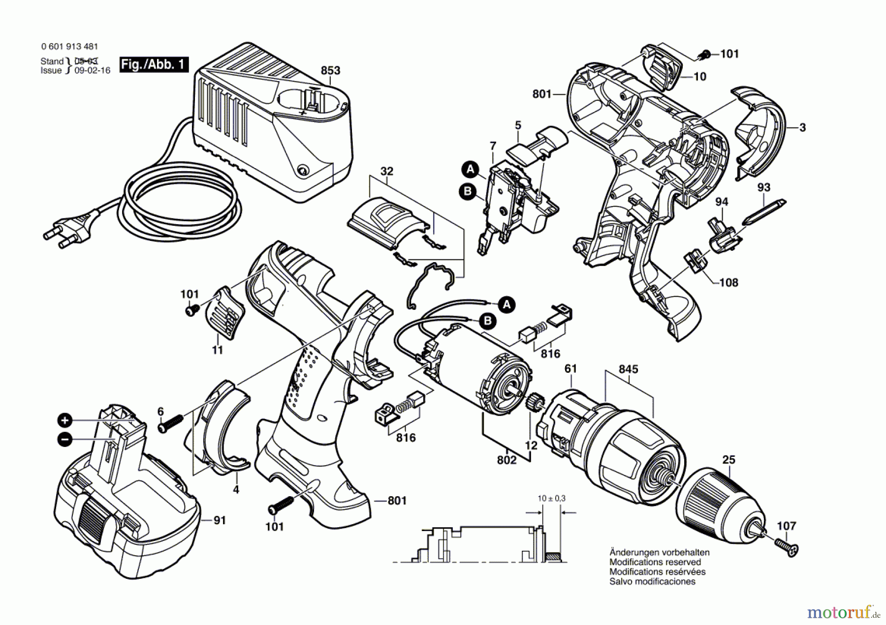  Bosch Akku Werkzeug Akku-Schlagbohrmaschine IDI 244 Seite 1