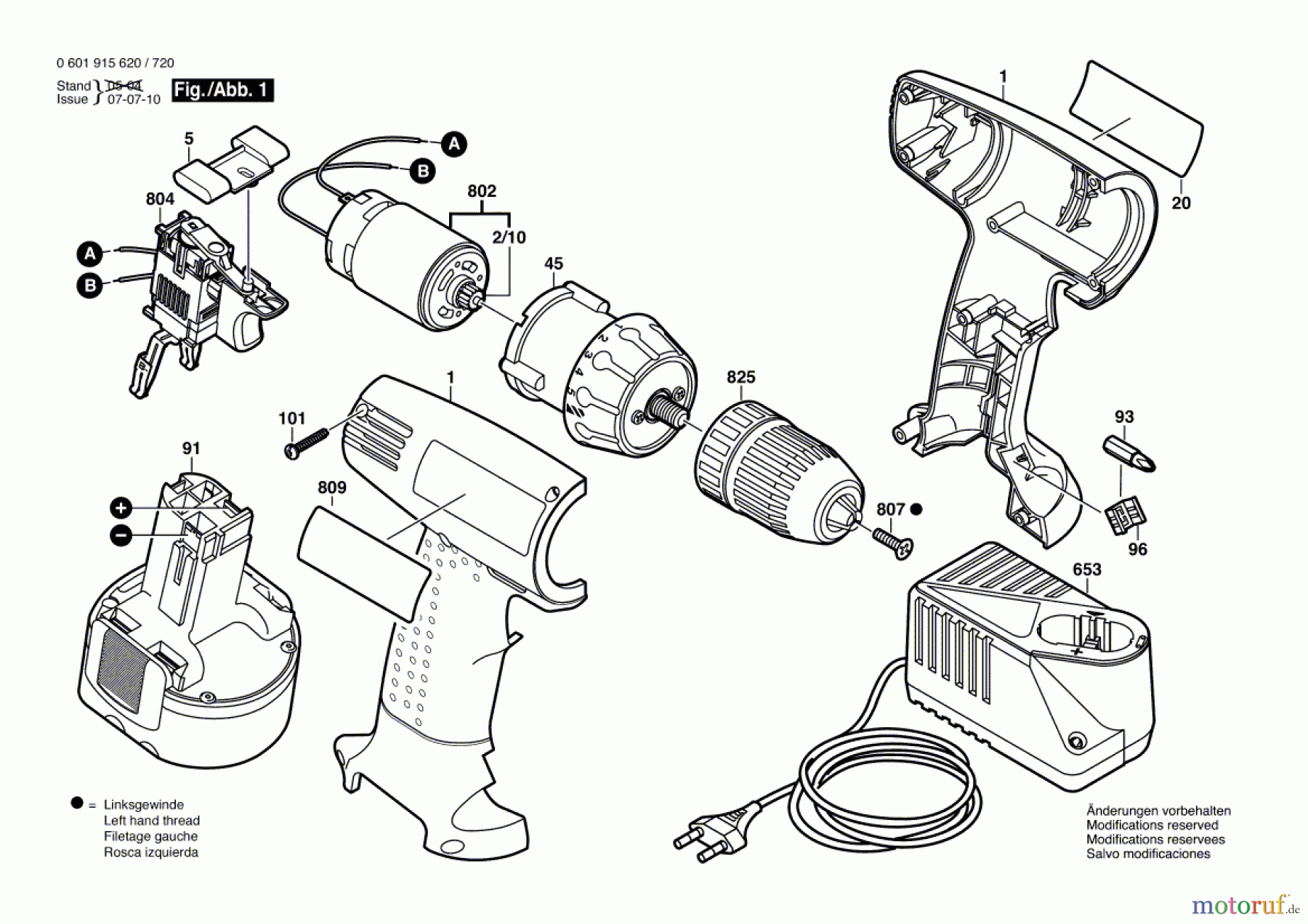 Bosch Werkzeug Werkzeugsatz GSR 7,2 V Seite 1