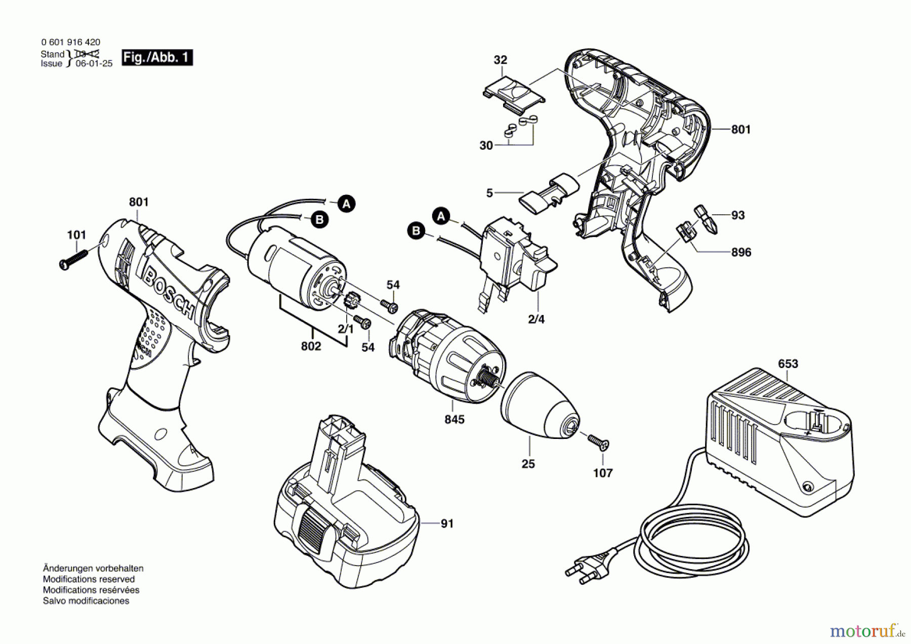 Bosch Akku Werkzeug Akku-Mittelgriffschrauber GSR 14,4 V Seite 1