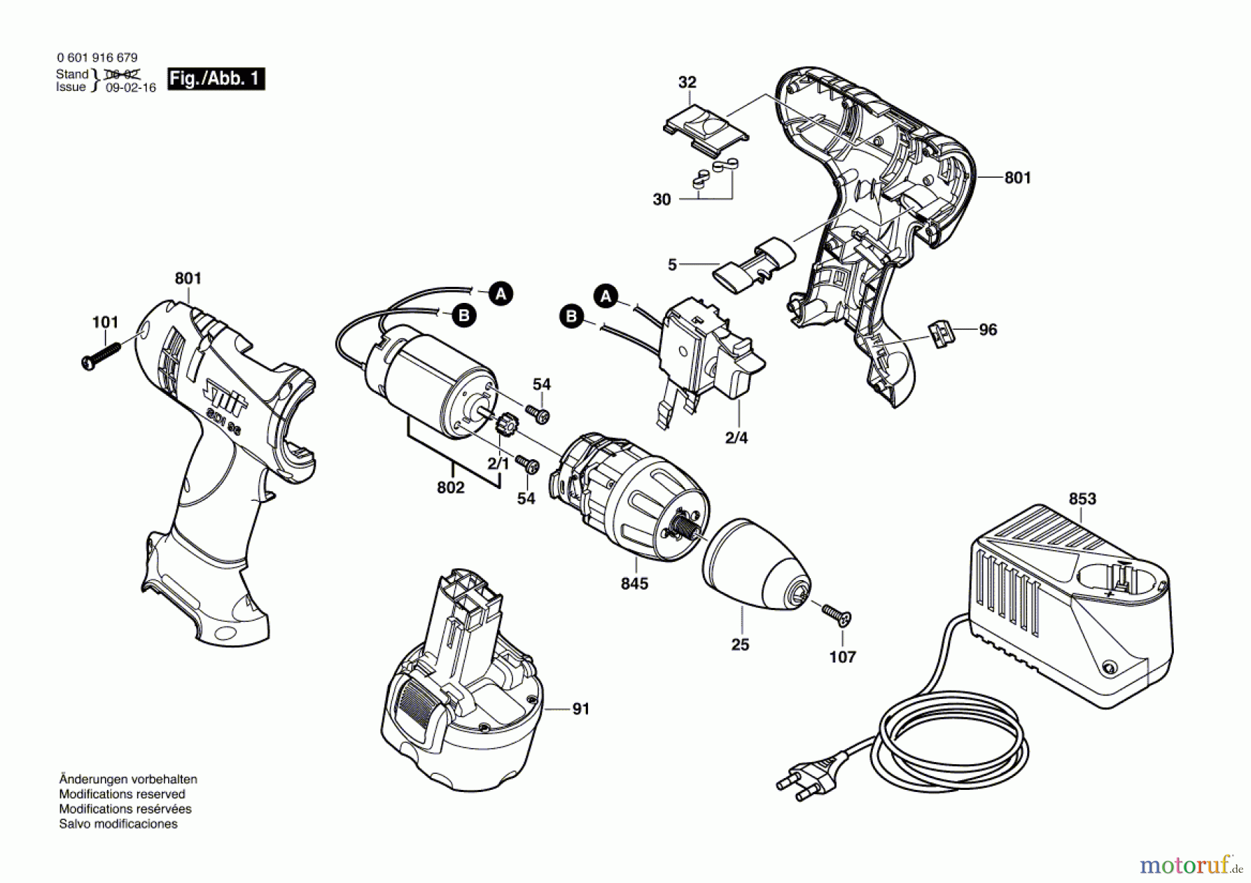Bosch Akku Werkzeug Akku-Mittelgriffschrauber SDI 96 Seite 1