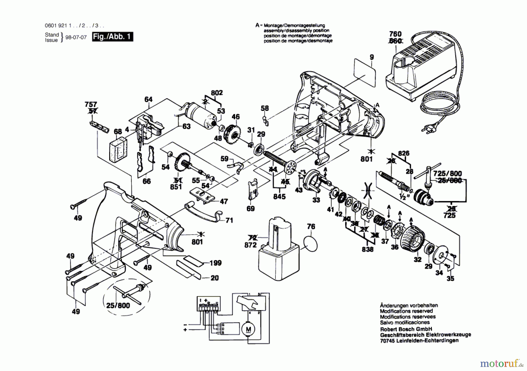 Bosch Akku Werkzeug Akku-Schrauber GSR 9,6 V Seite 1