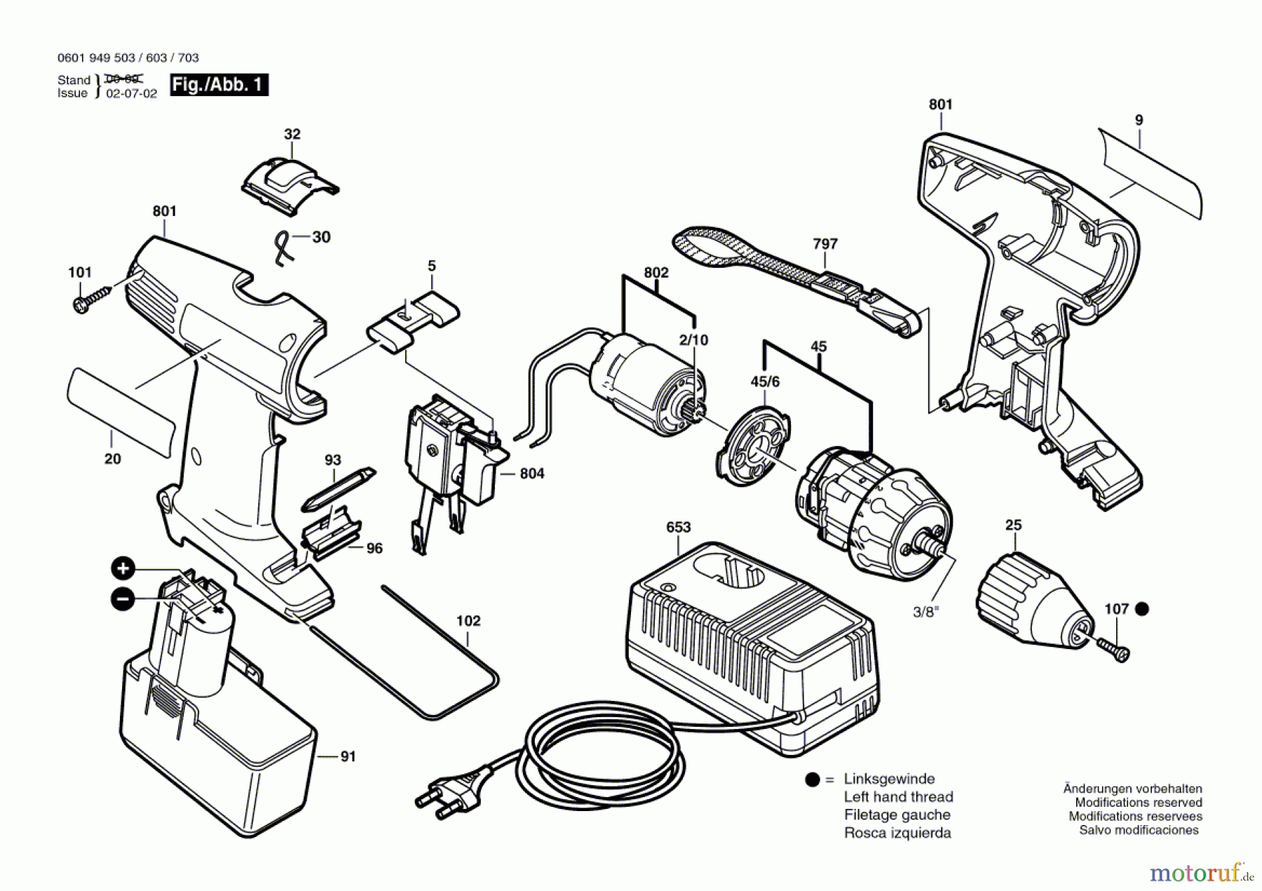 Bosch Akku Werkzeug Akku-Schrauber GSR 9,6 V Seite 1