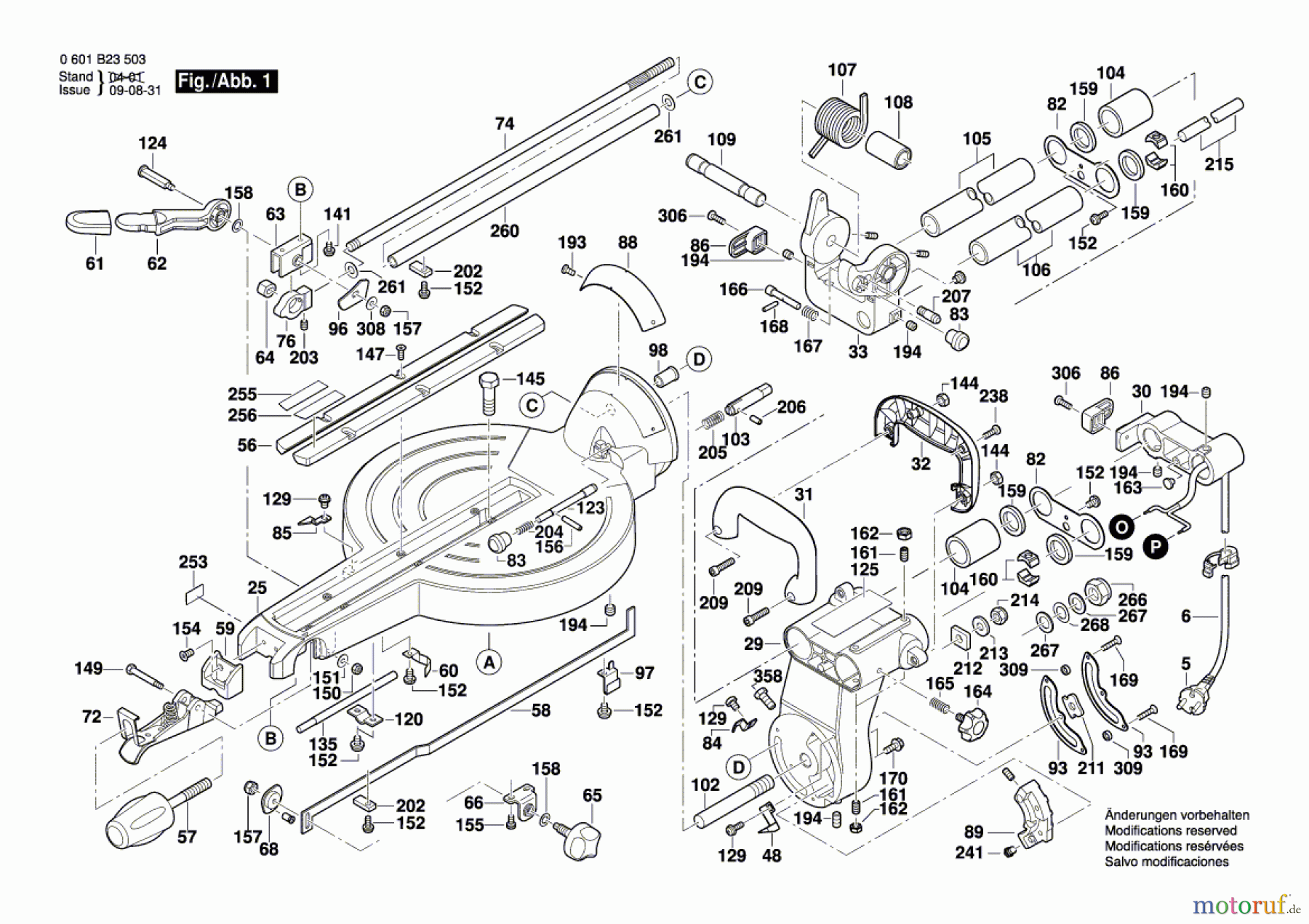 Bosch Werkzeug Kapp-/Zugsäge GCM 12 SD Seite 1