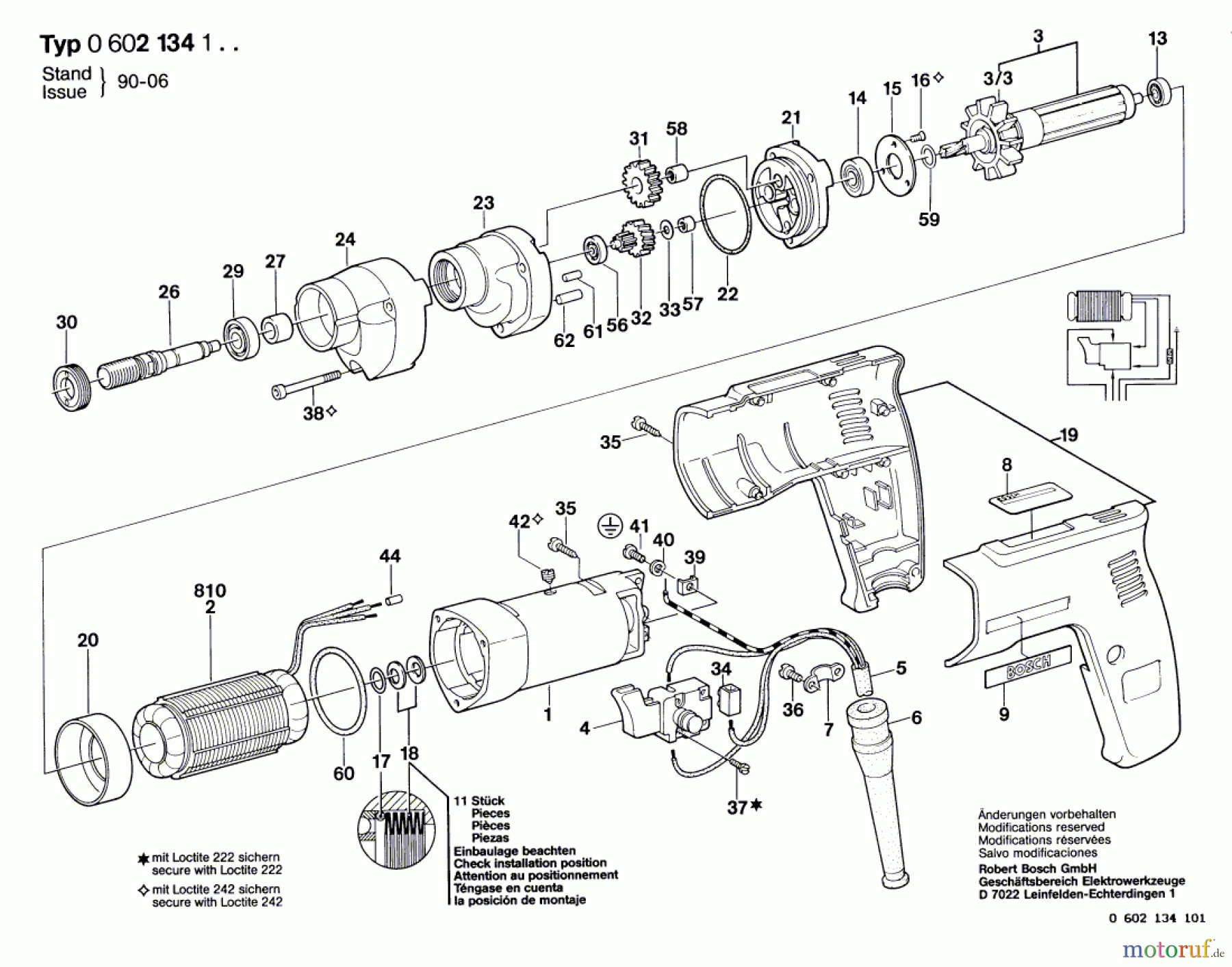 Bosch Werkzeug Bohrmaschine GR.57 Seite 1