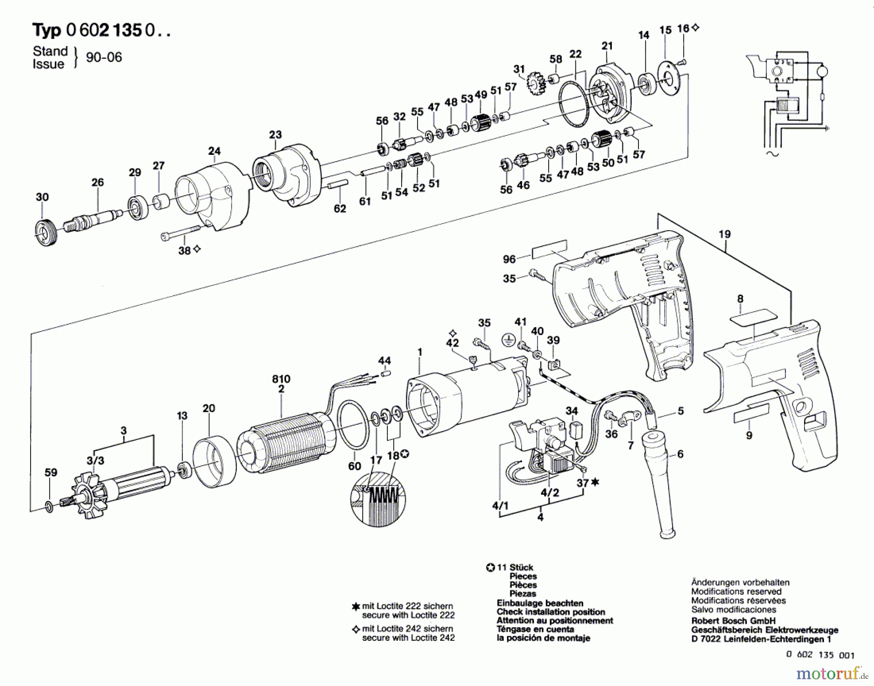  Bosch Werkzeug Hf-Bohrmaschine GR.57 Seite 1