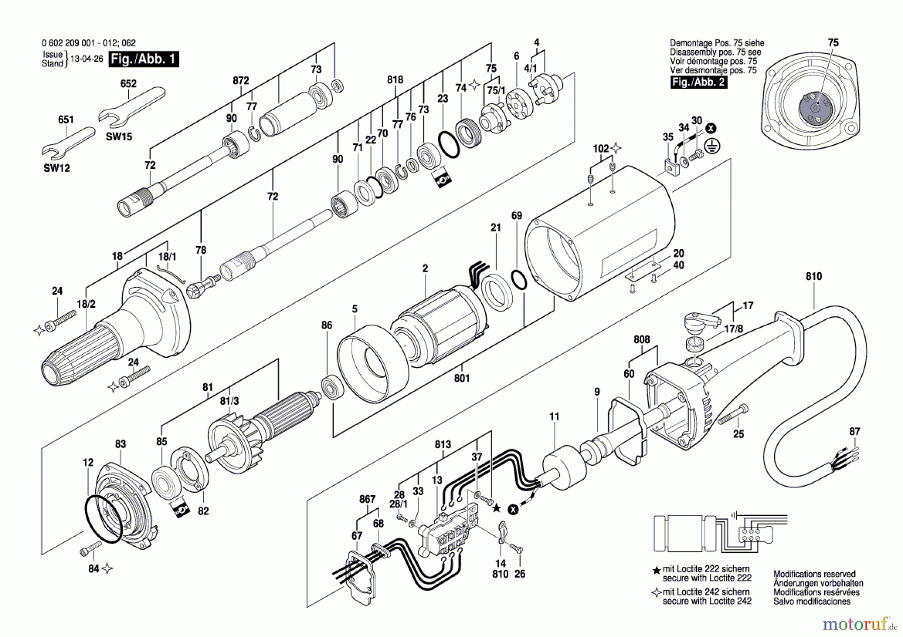 Bosch Werkzeug Hf-Geradschleifer ---- Seite 1