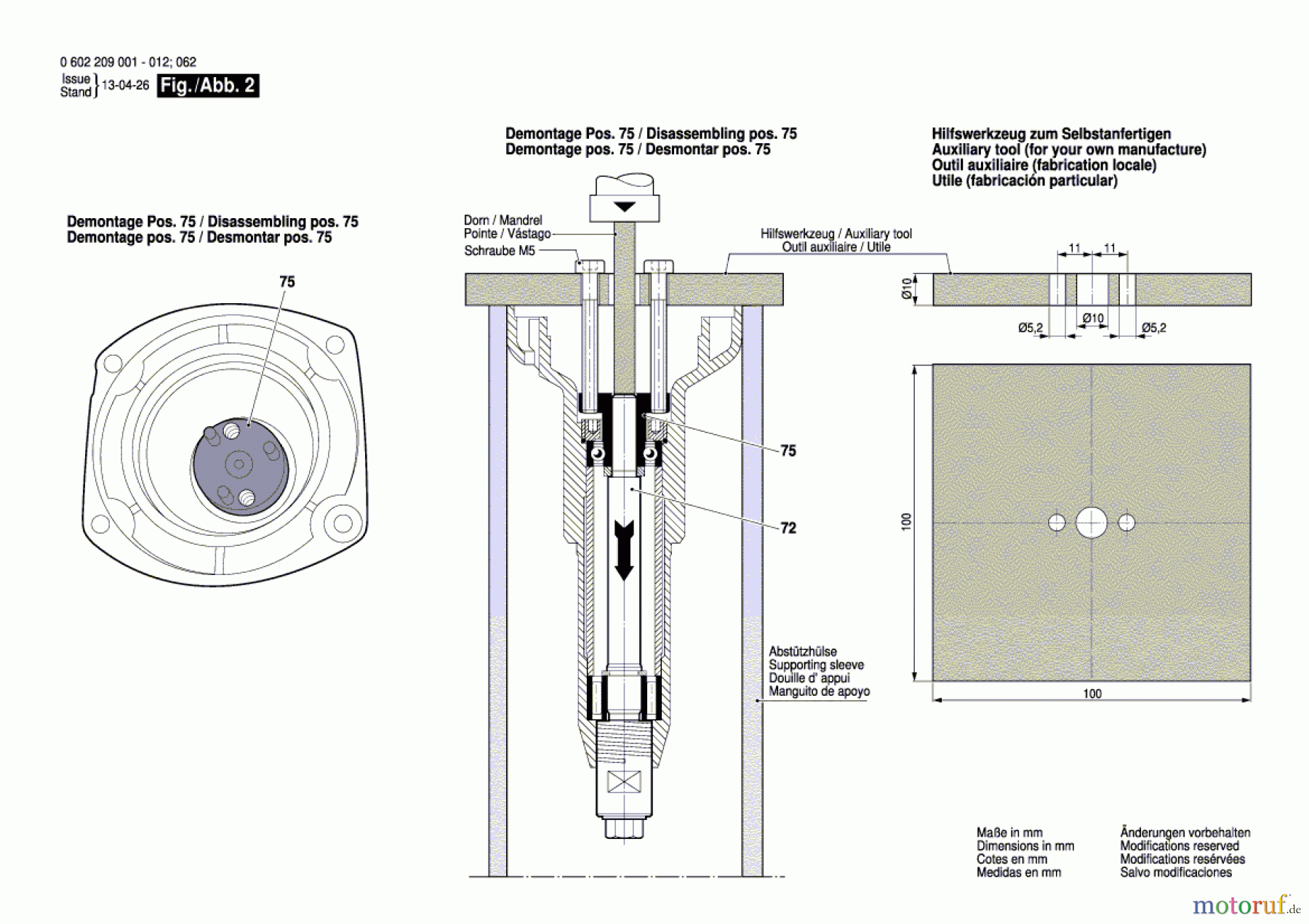 Bosch Werkzeug Geradschleifer ---- Seite 2